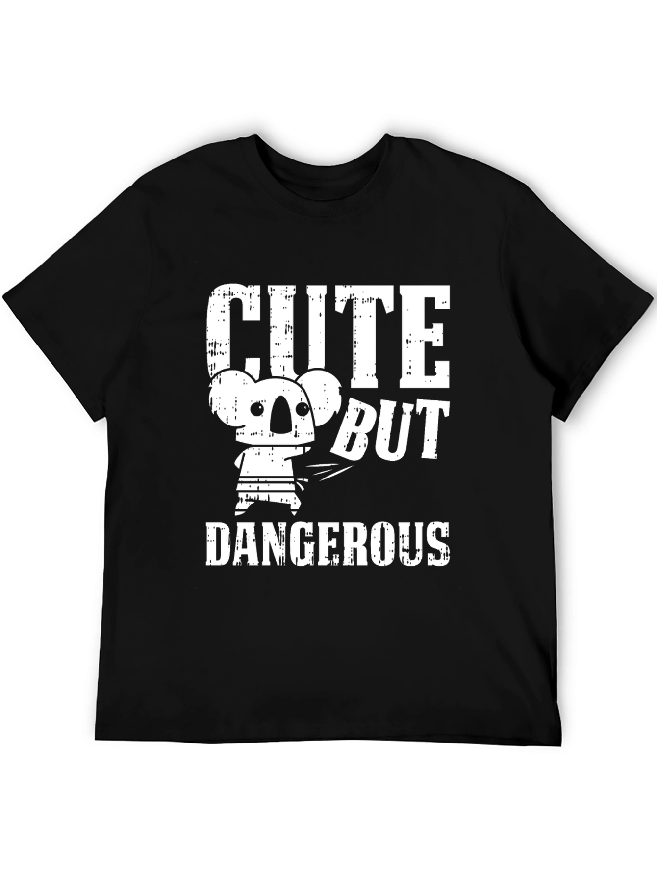 Black Cute But Dangerous Graphic Tee view 5