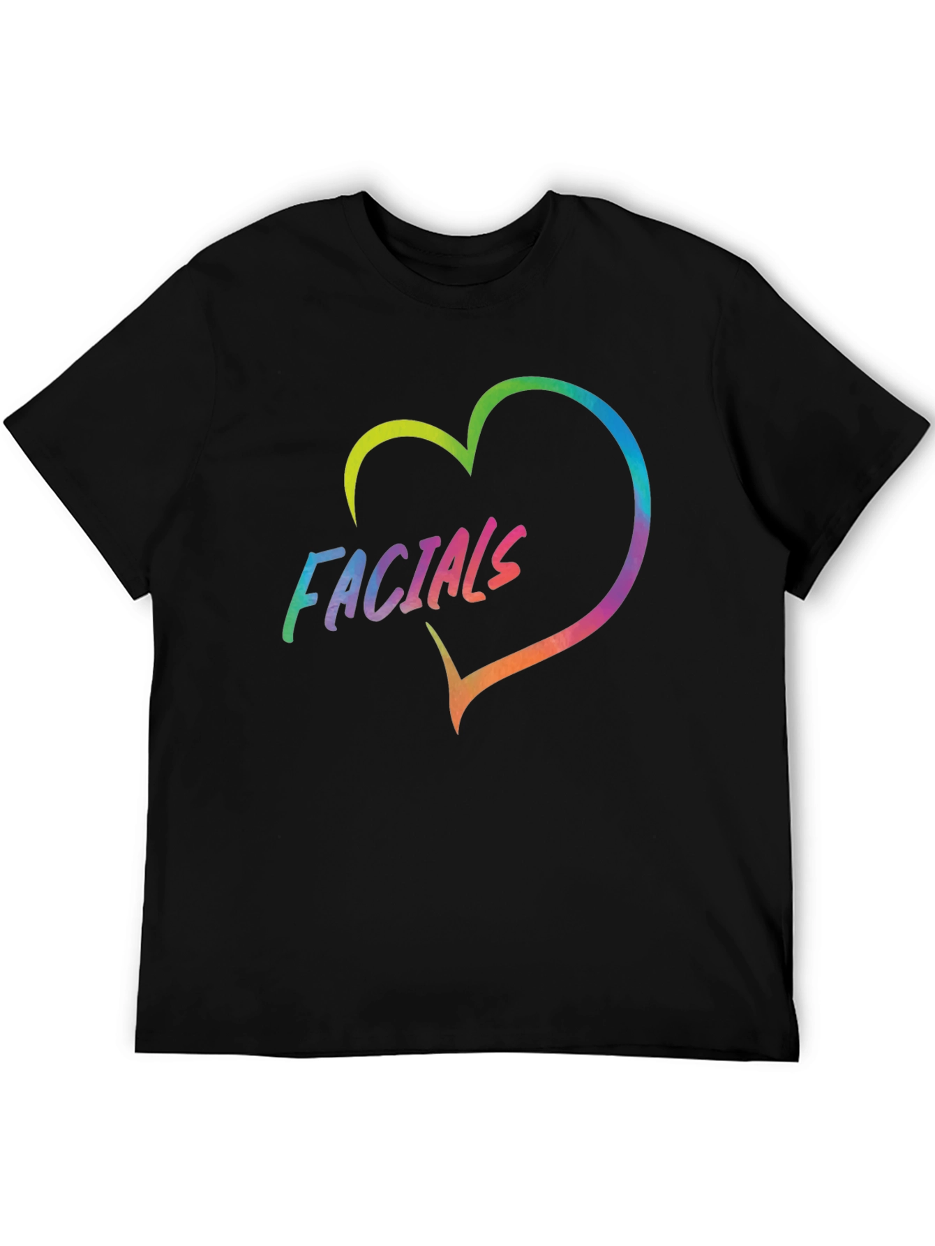 Black Facials Heart T-Shirt - Express Yourself! view 5