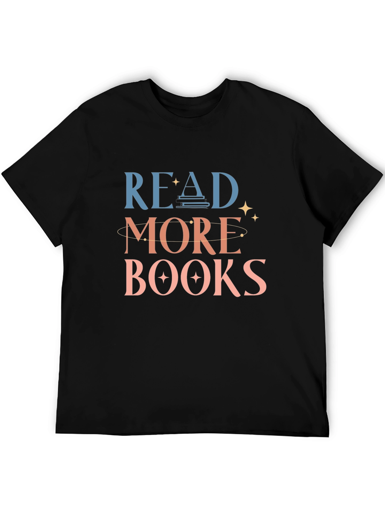 Black Read More Books Graphic Tee - Soft Cotton Blend view 5
