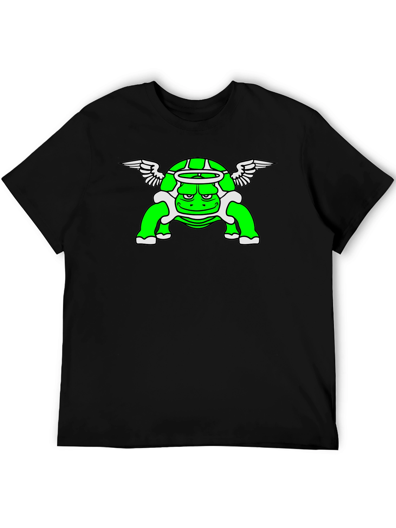 Angel Turtle Graphic Tee - Unique Cartoon Design! - 5