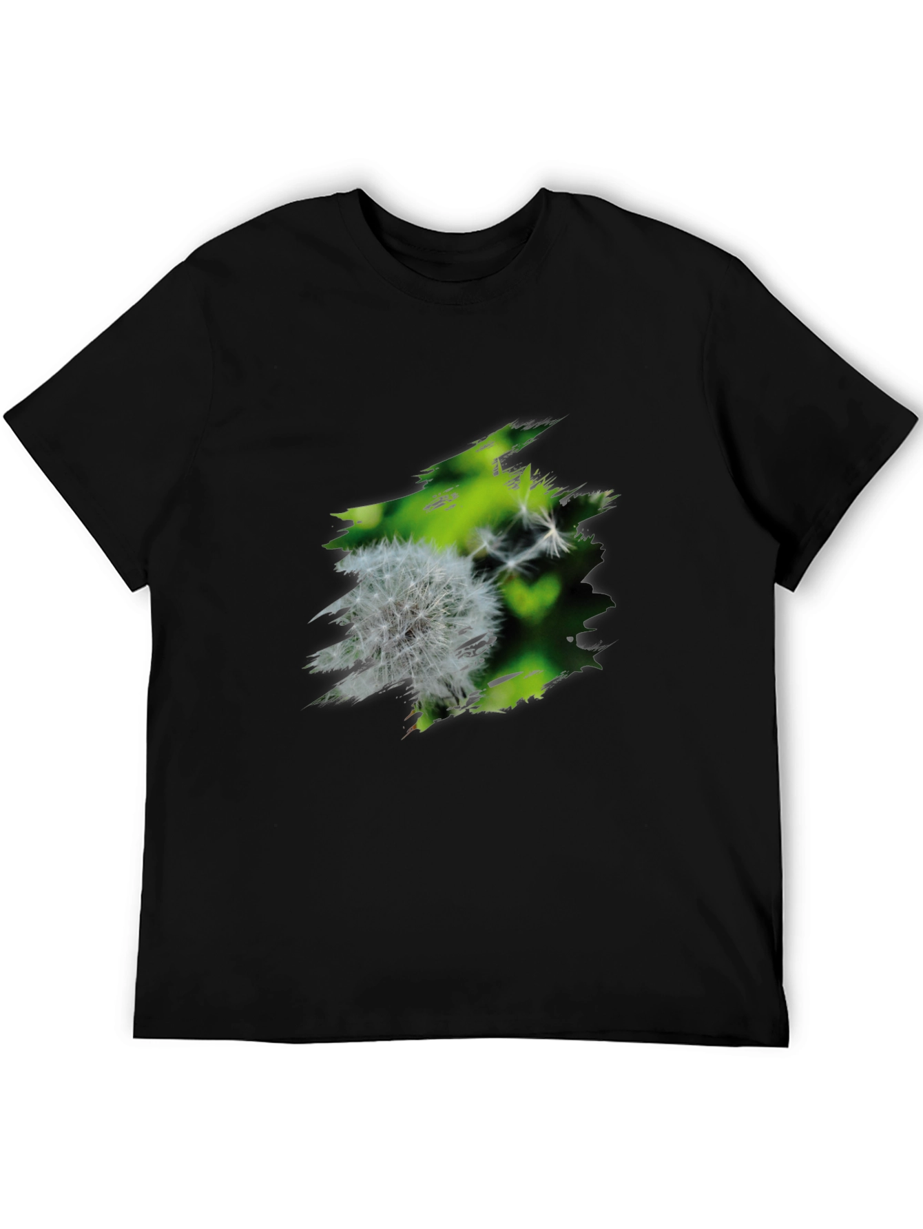 Black Dandelion Graphic Black T-Shirt view 5