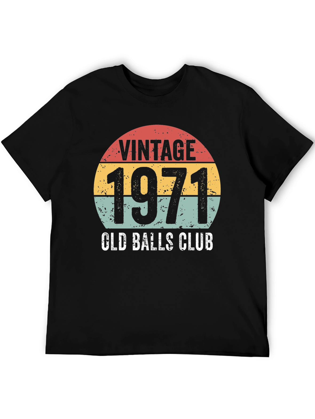 Black Vintage 1971 Old Balls Club T-Shirt view 5