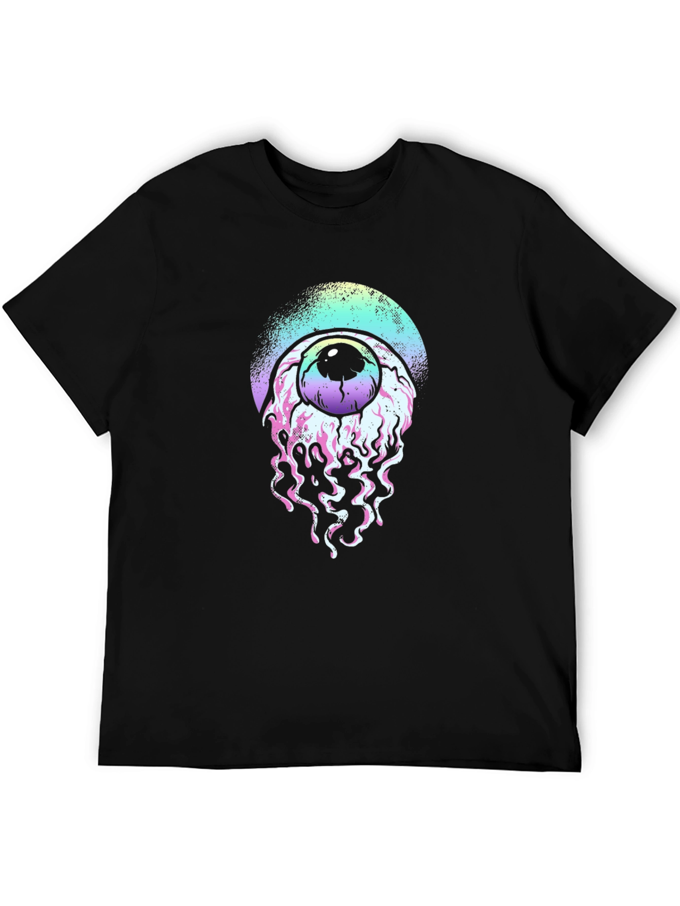 Black Eyeball Graphic Black T-Shirt view 5