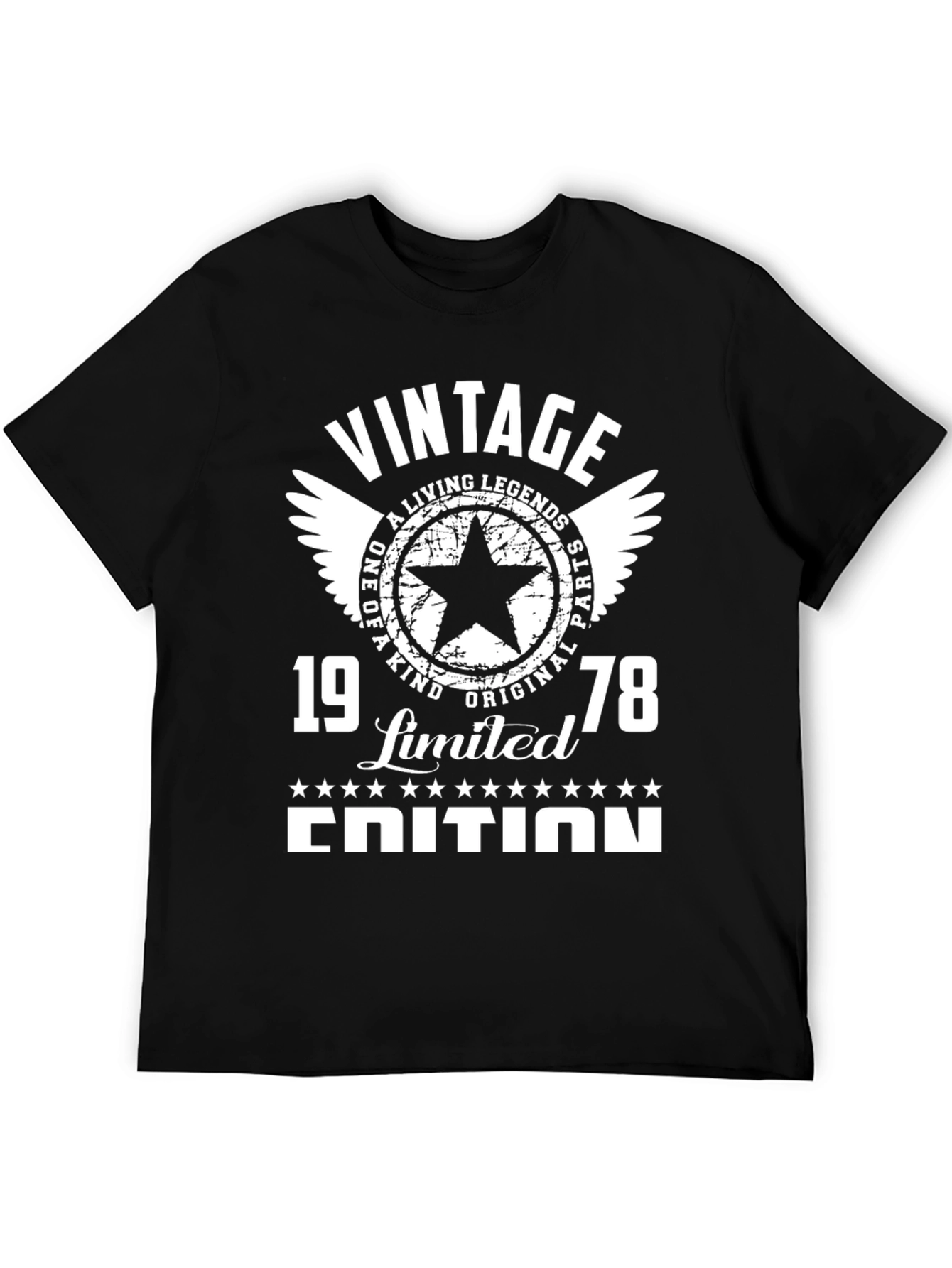 Black Vintage 1978 Limited Edition Graphic T-Shirt view 5