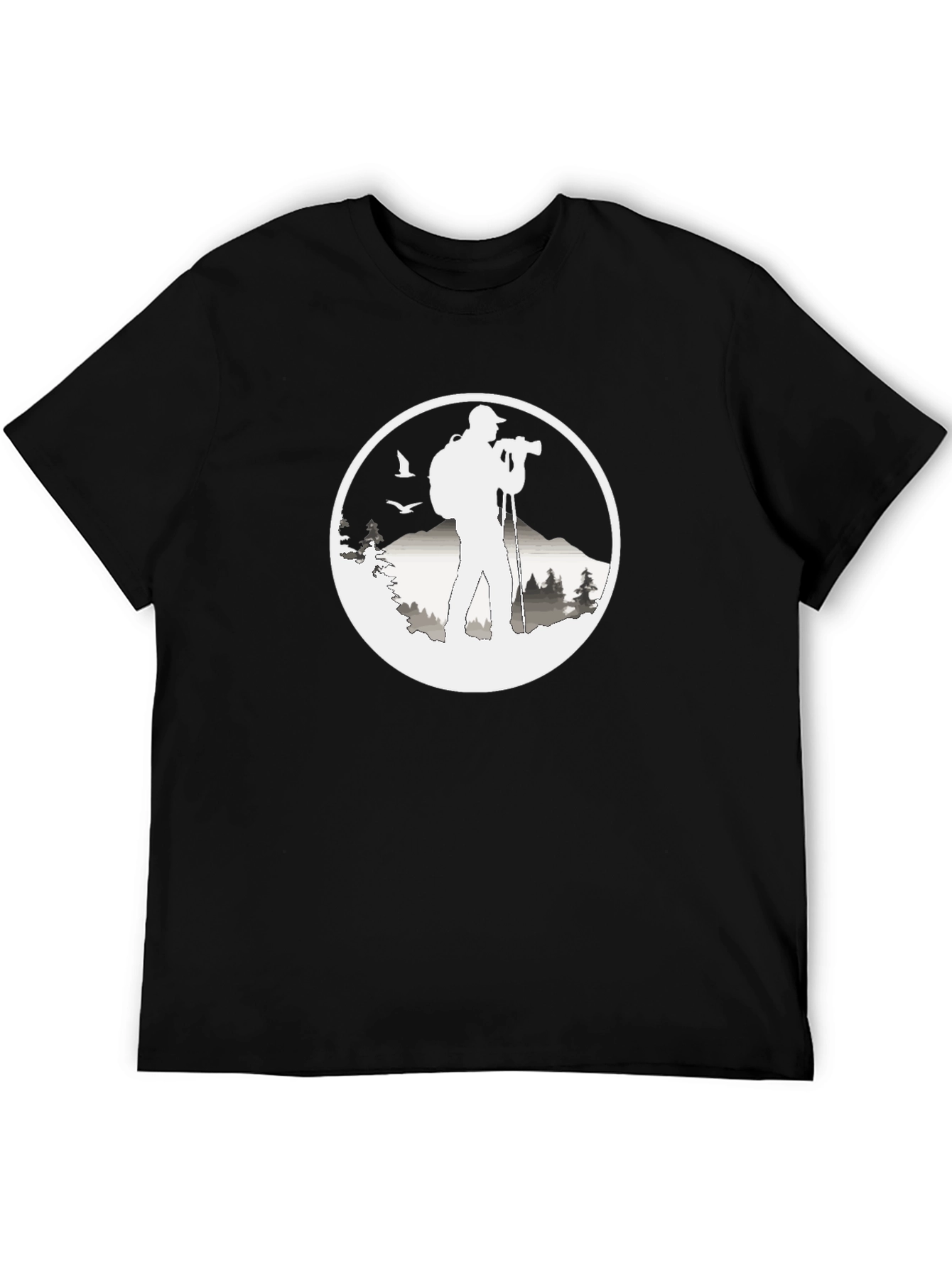 Black Nature Photographer Graphic Tee view 5