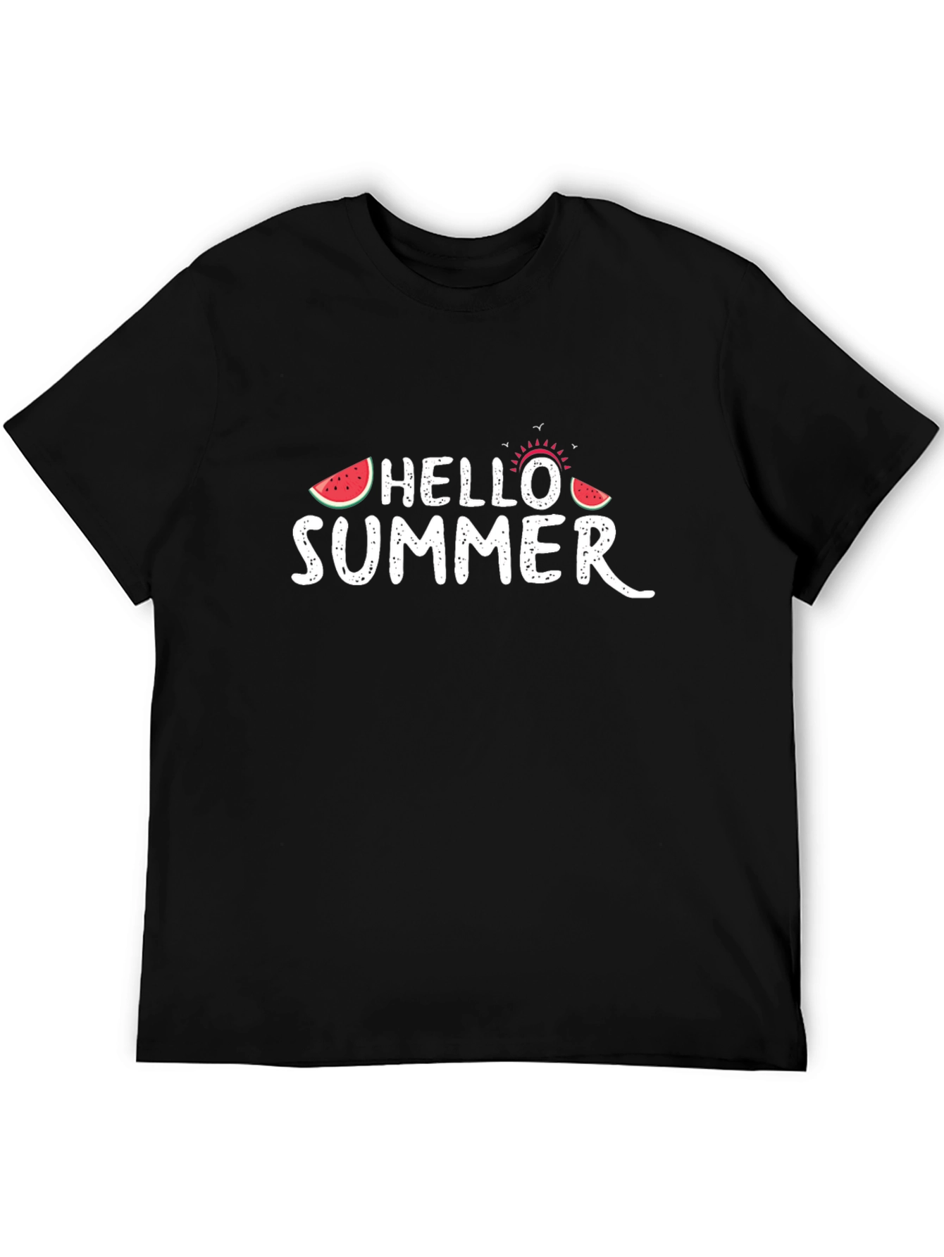 Black Hello Summer T-Shirt view 5