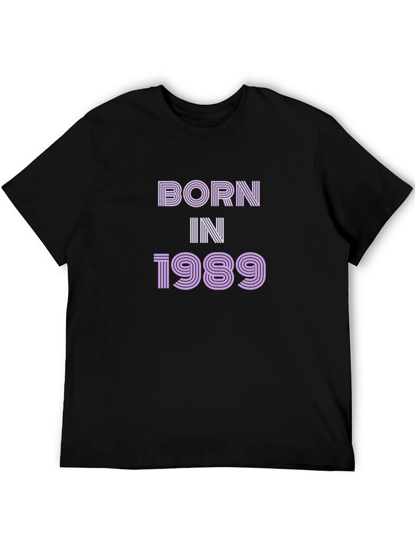 Black Born In 1989 T-Shirt - Retro Birthday Tee view 5