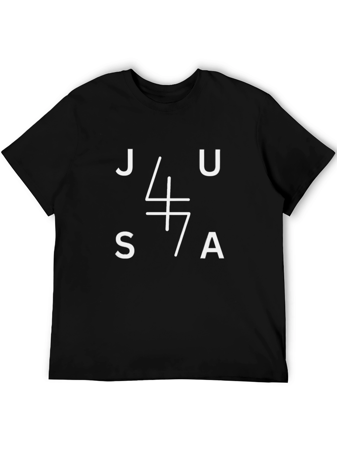 Black JU47A Graphic Tee - Modern Streetwear view 5