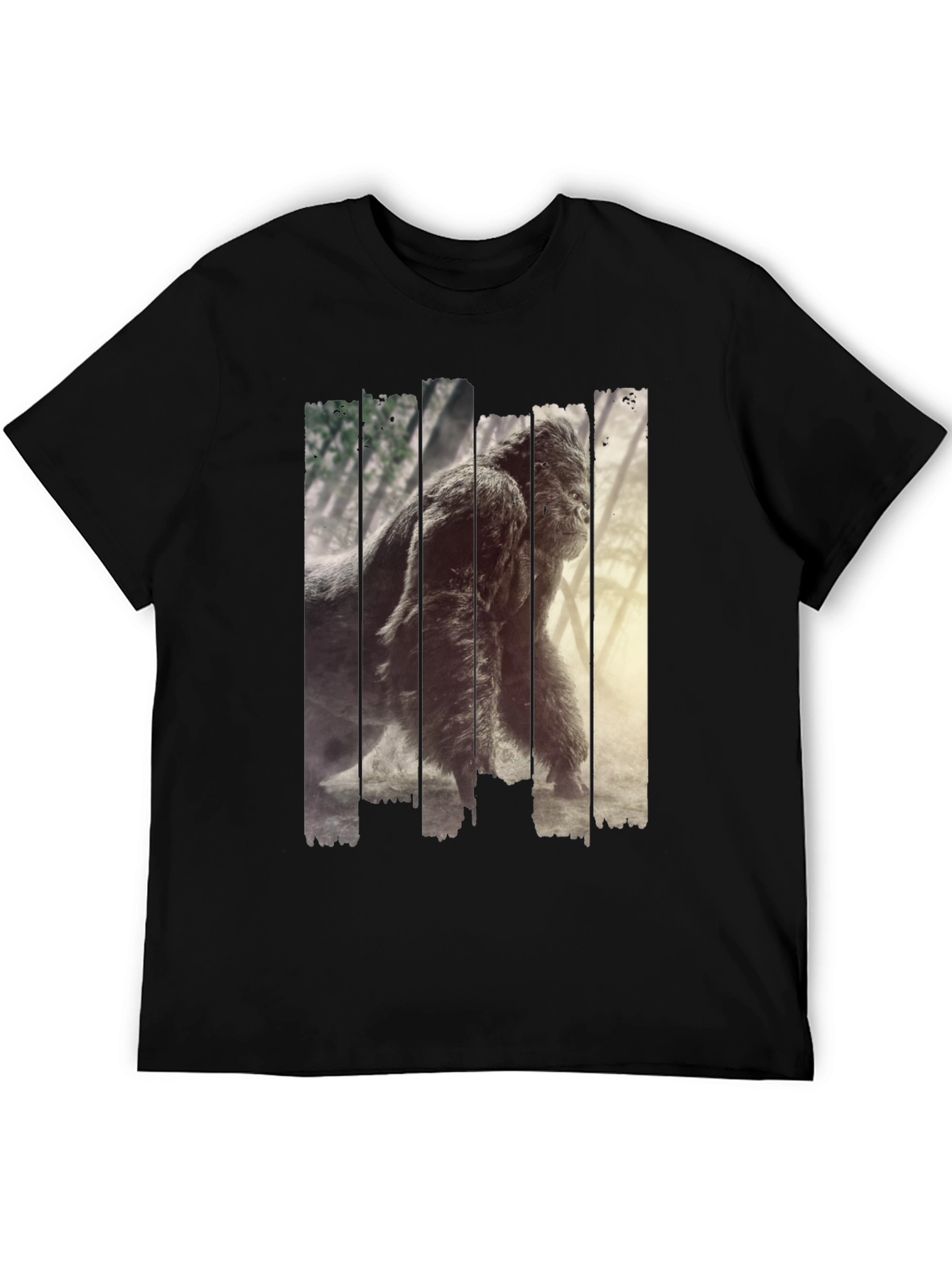 Black Gorilla Graphic Black T-Shirt view 5