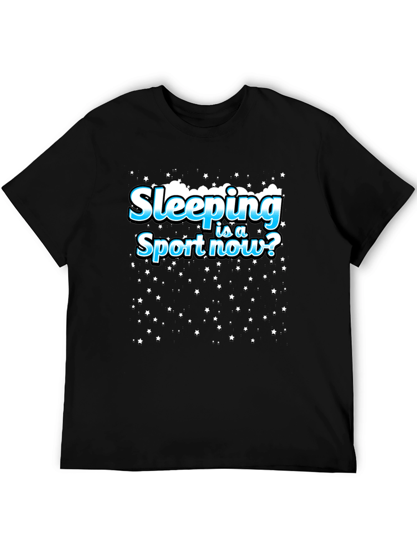 Black Sleeping is a Sport T-Shirt view 5
