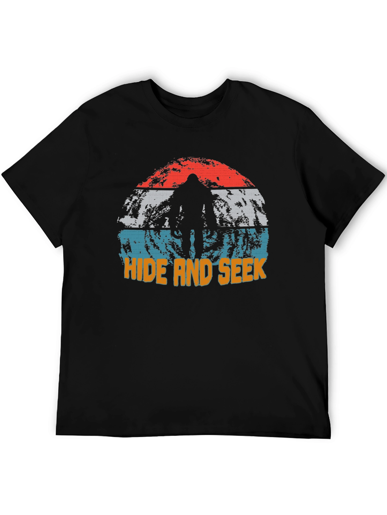 Black Hide and Seek Bigfoot Graphic Tee view 5