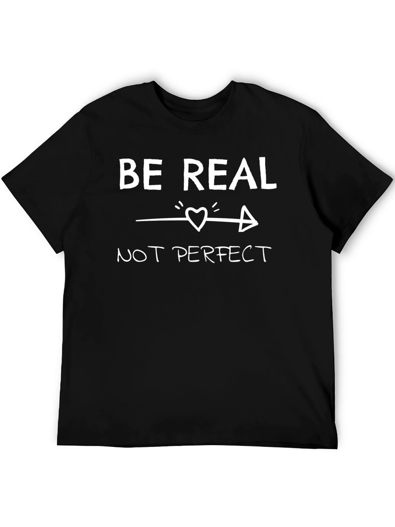 Black Be Real Arrow T-Shirt - Soft Cotton Tee view 5