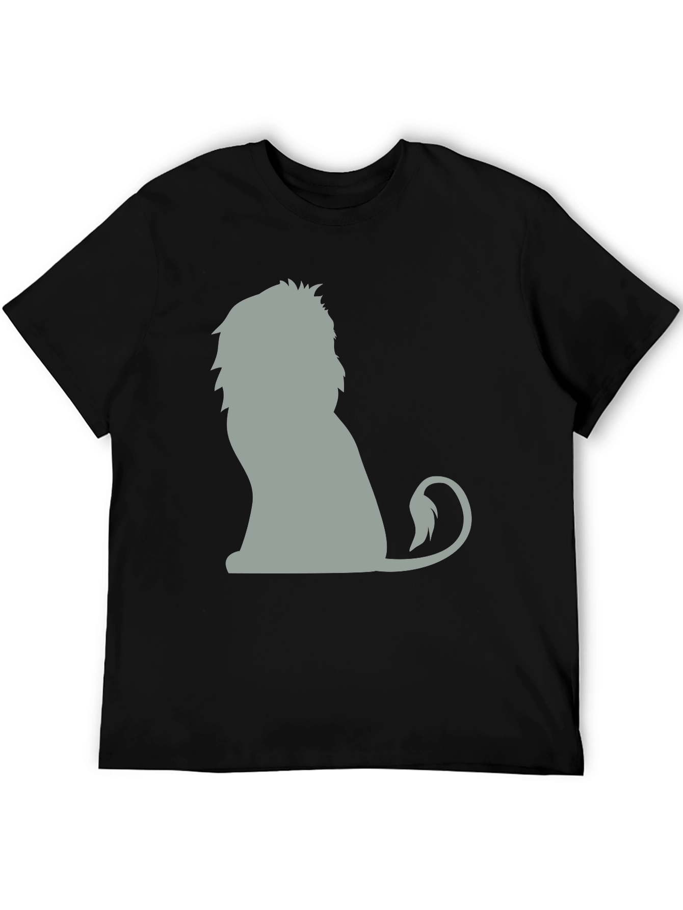 Black Lion Graphic Tee - Unisex Cotton T-Shirt view 5