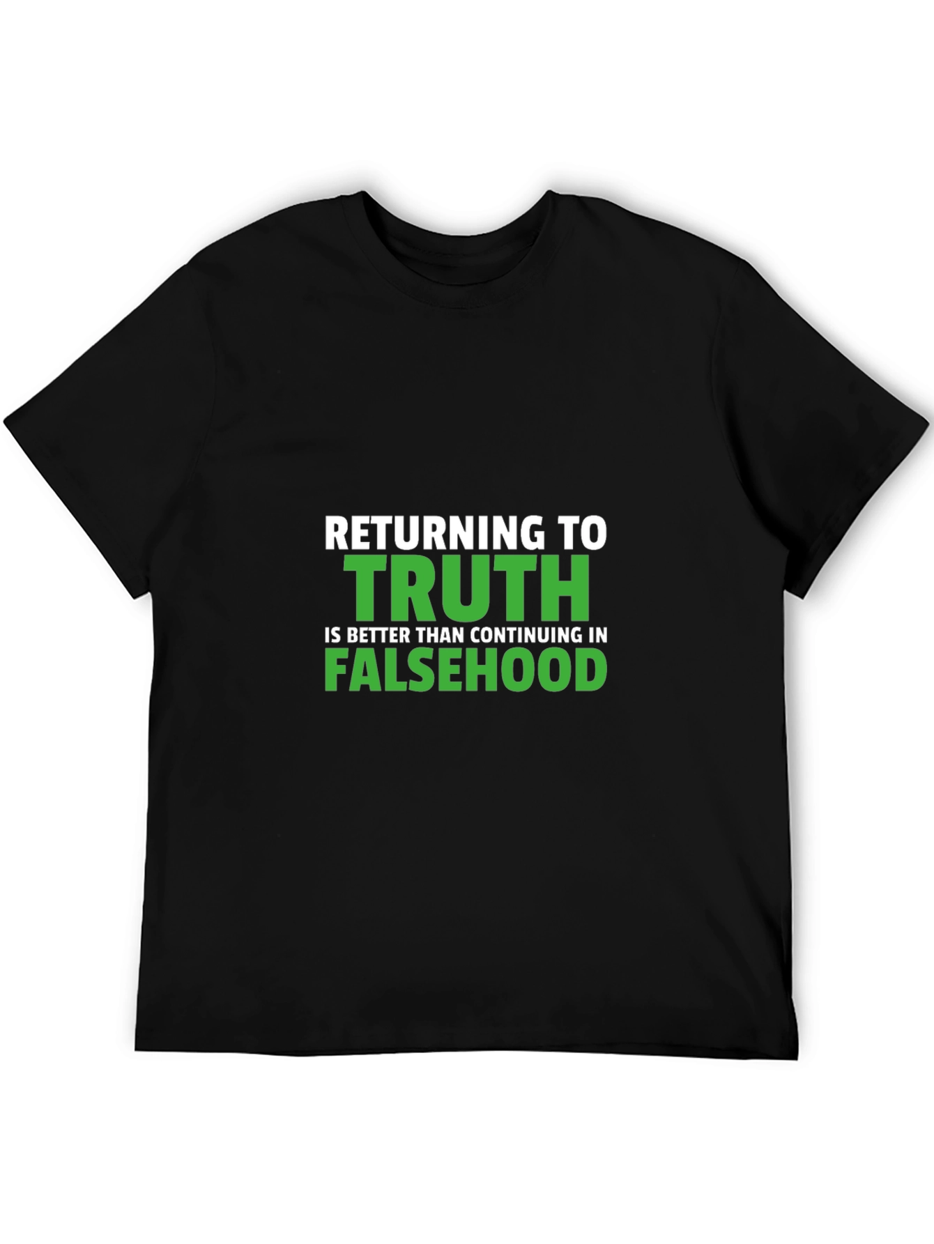 Black Returning To Truth T-Shirt - Mens view 5