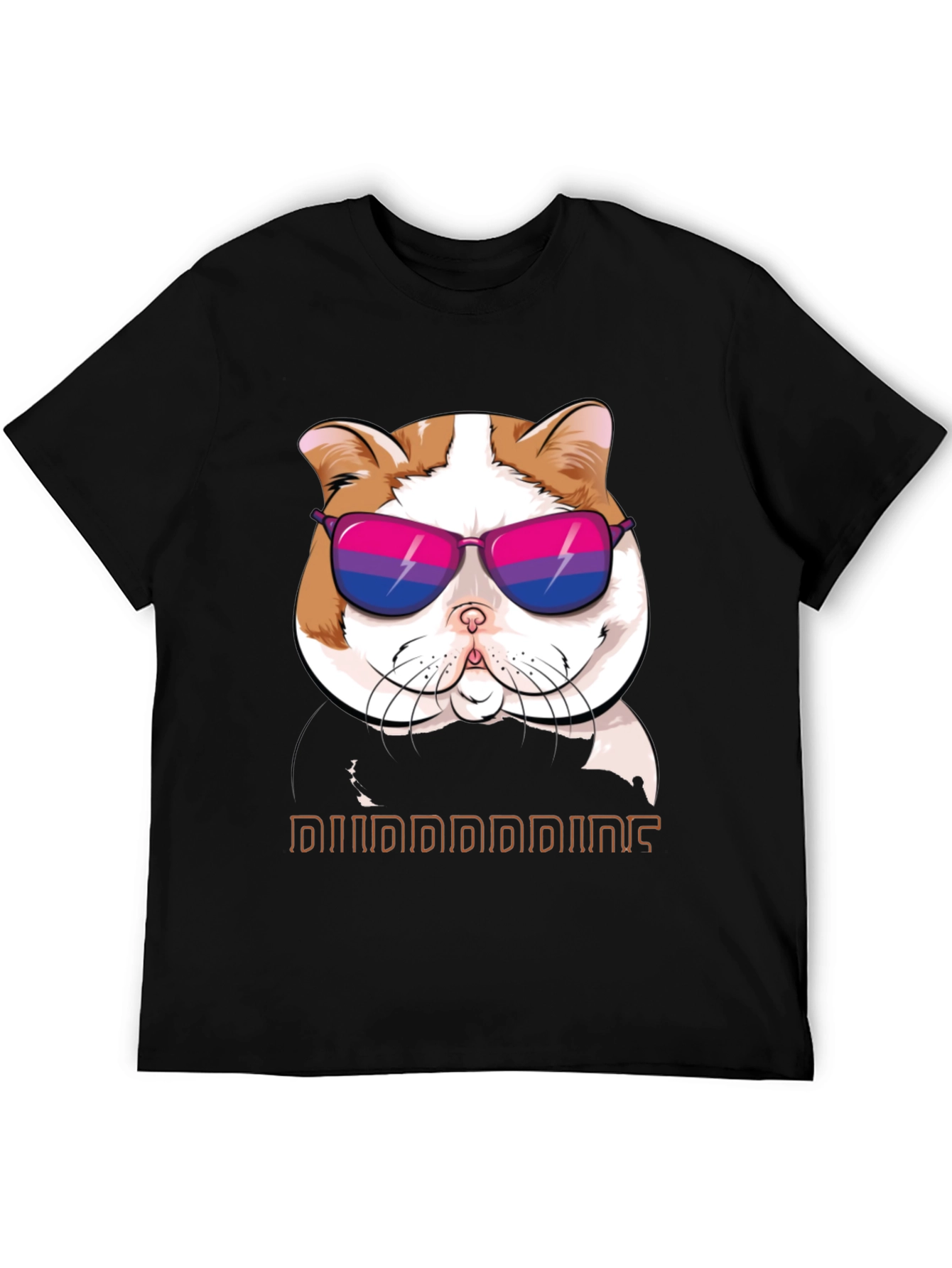 Cool Cat T-Shirt: Bi Pride Sunglasses - 5