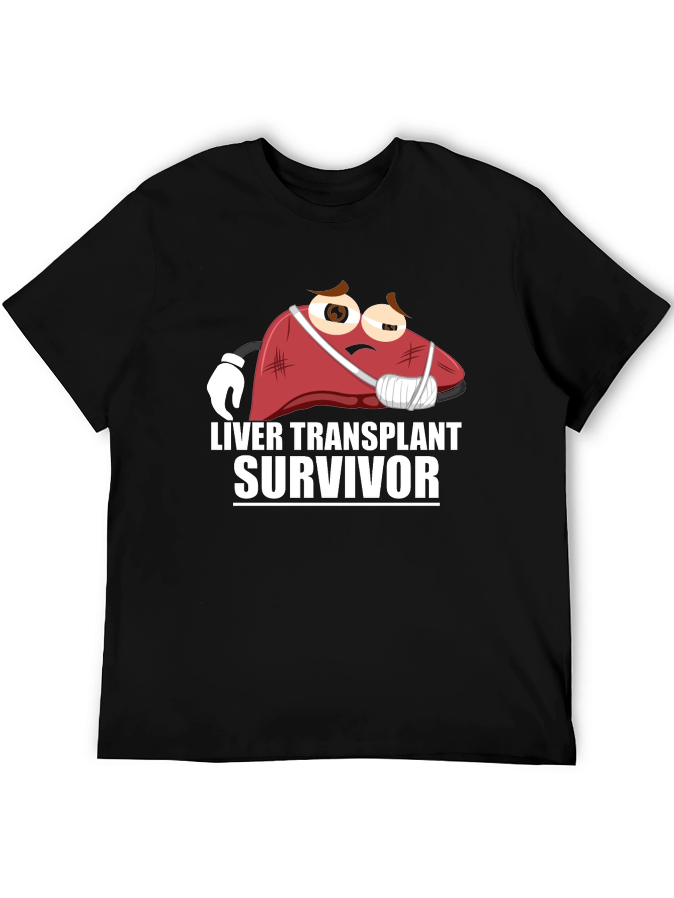 Black Liver Transplant Survivor T-Shirt view 5