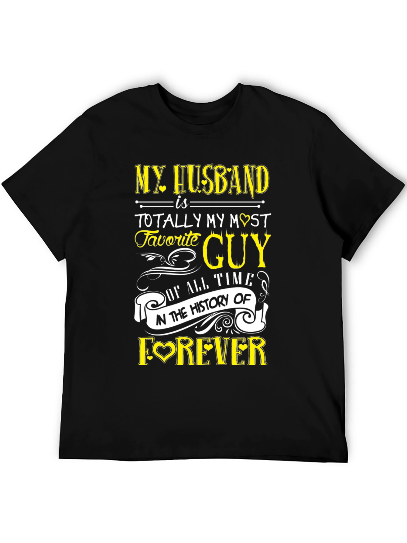 Black My Husband is My Favorite Guy T-Shirt view 5