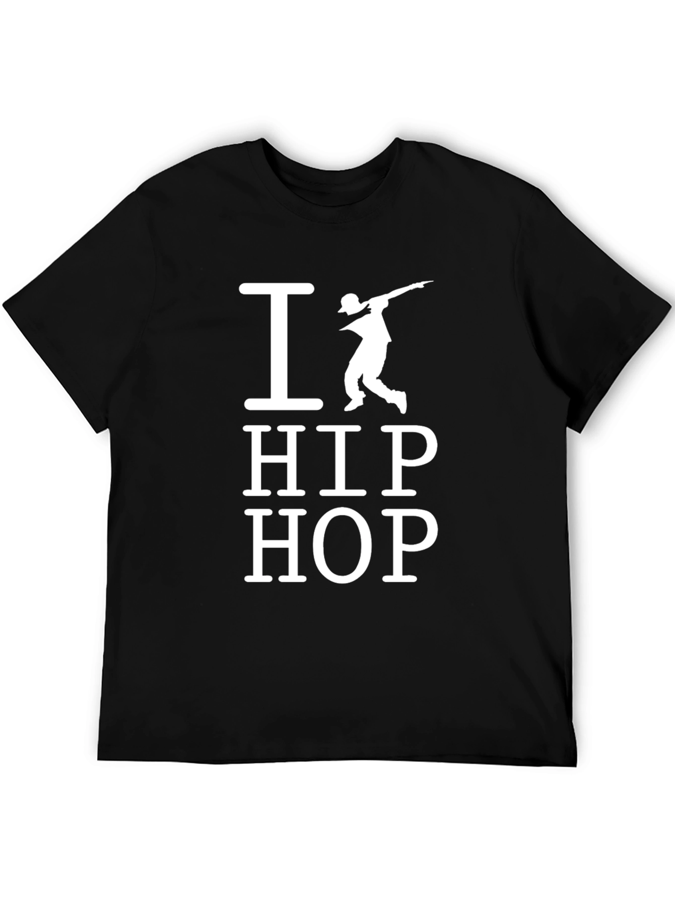 Black I Love Hip Hop Dab Dance T-Shirt view 5