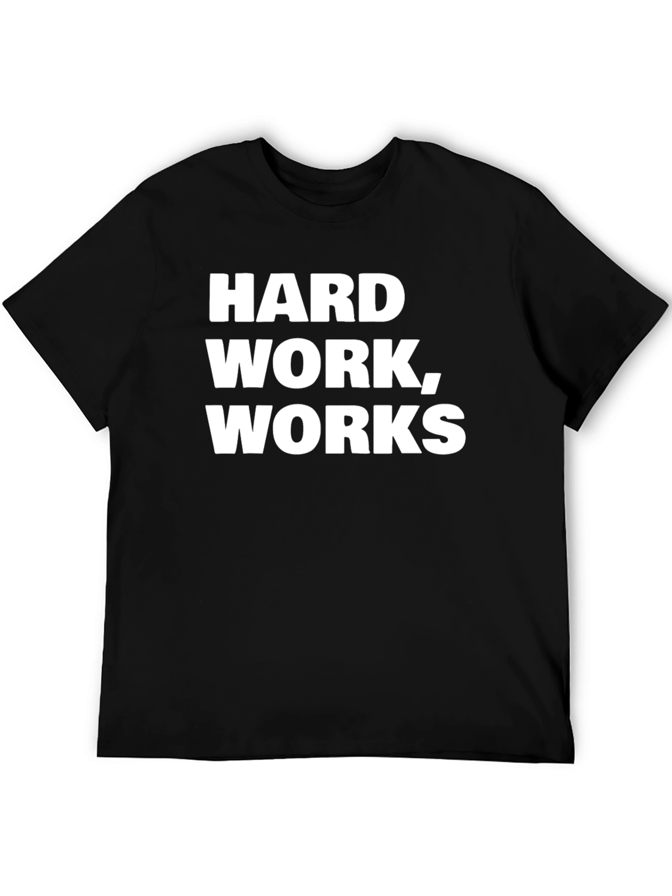 Black Hard Work Works Black Graphic Tee view 5