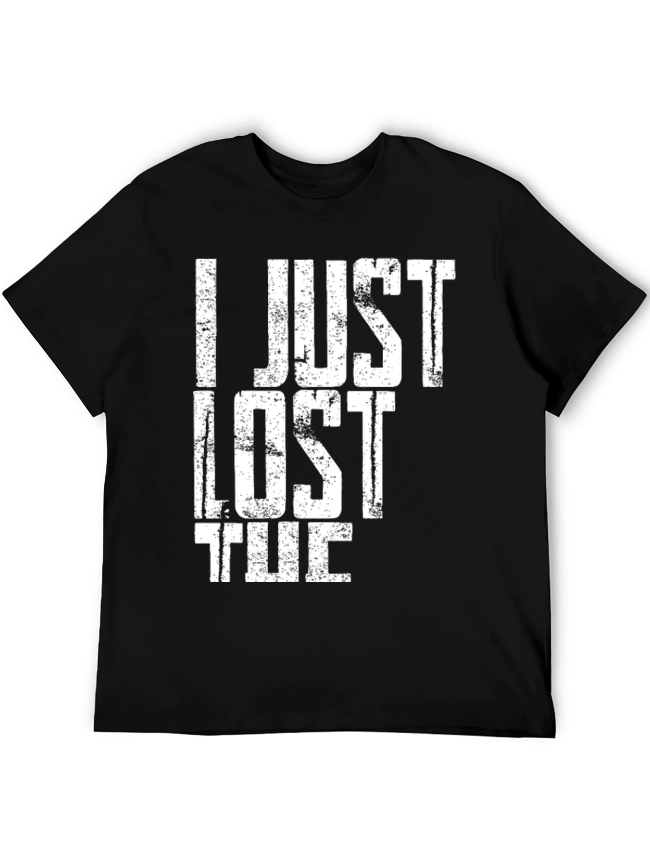 Black I Just Lost The Game Black Tee view 5