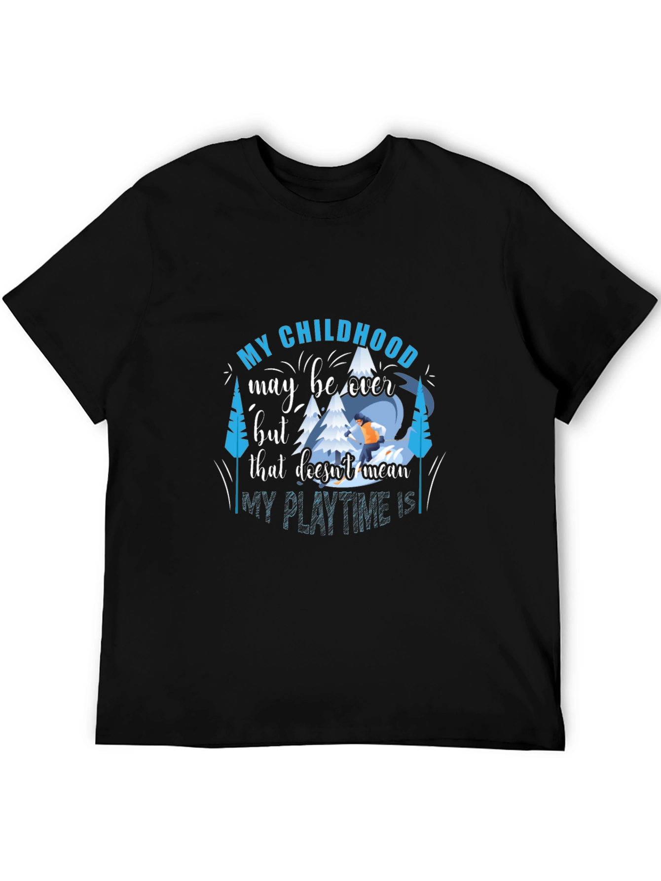 Black Childhood Playtime Graphic Tee view 5