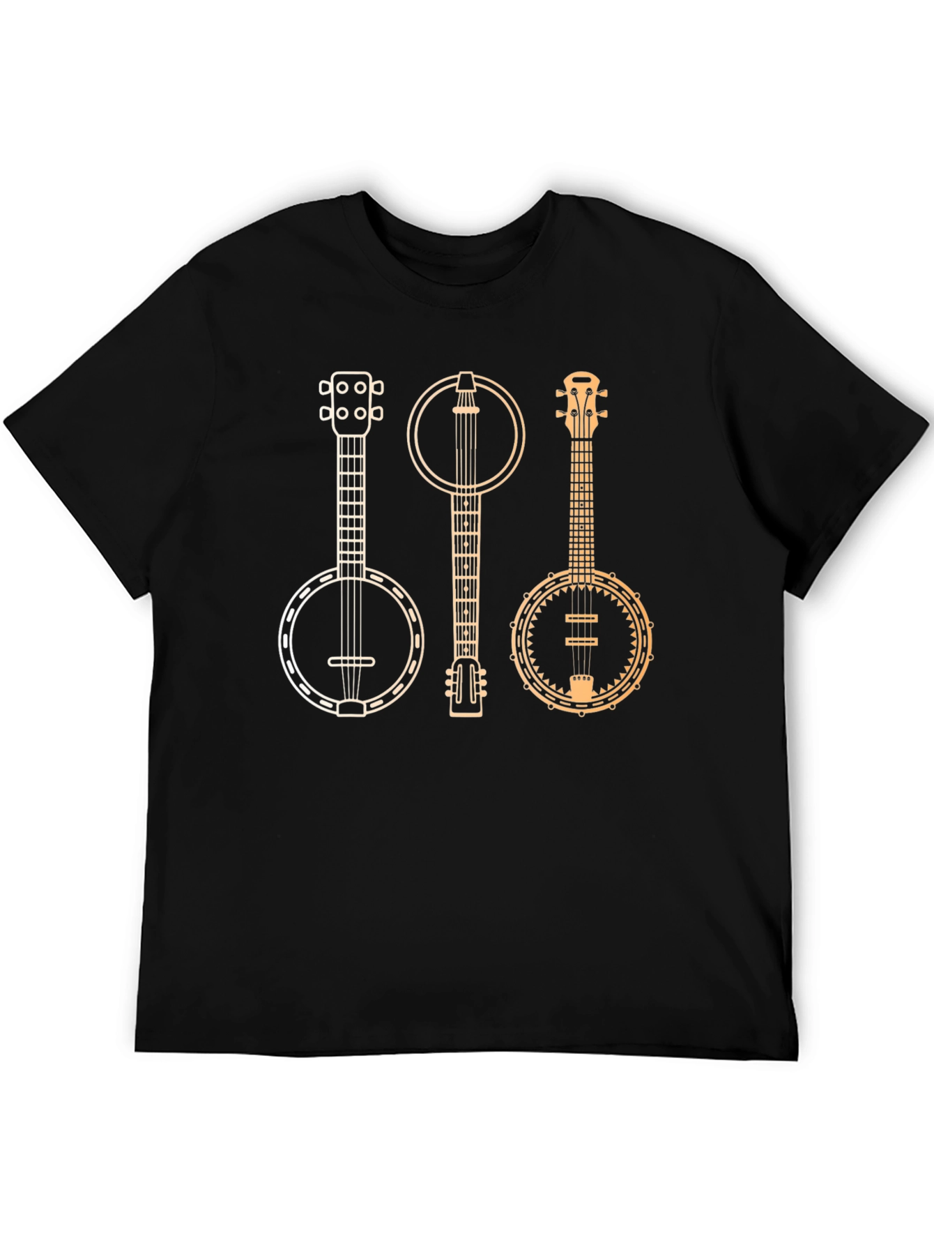 Black Banjo Trio Graphic Tee - Musician's Delight view 5