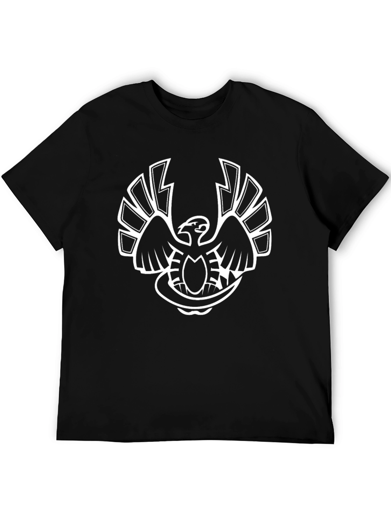 Black Phoenix Graphic Print Black T-Shirt view 5
