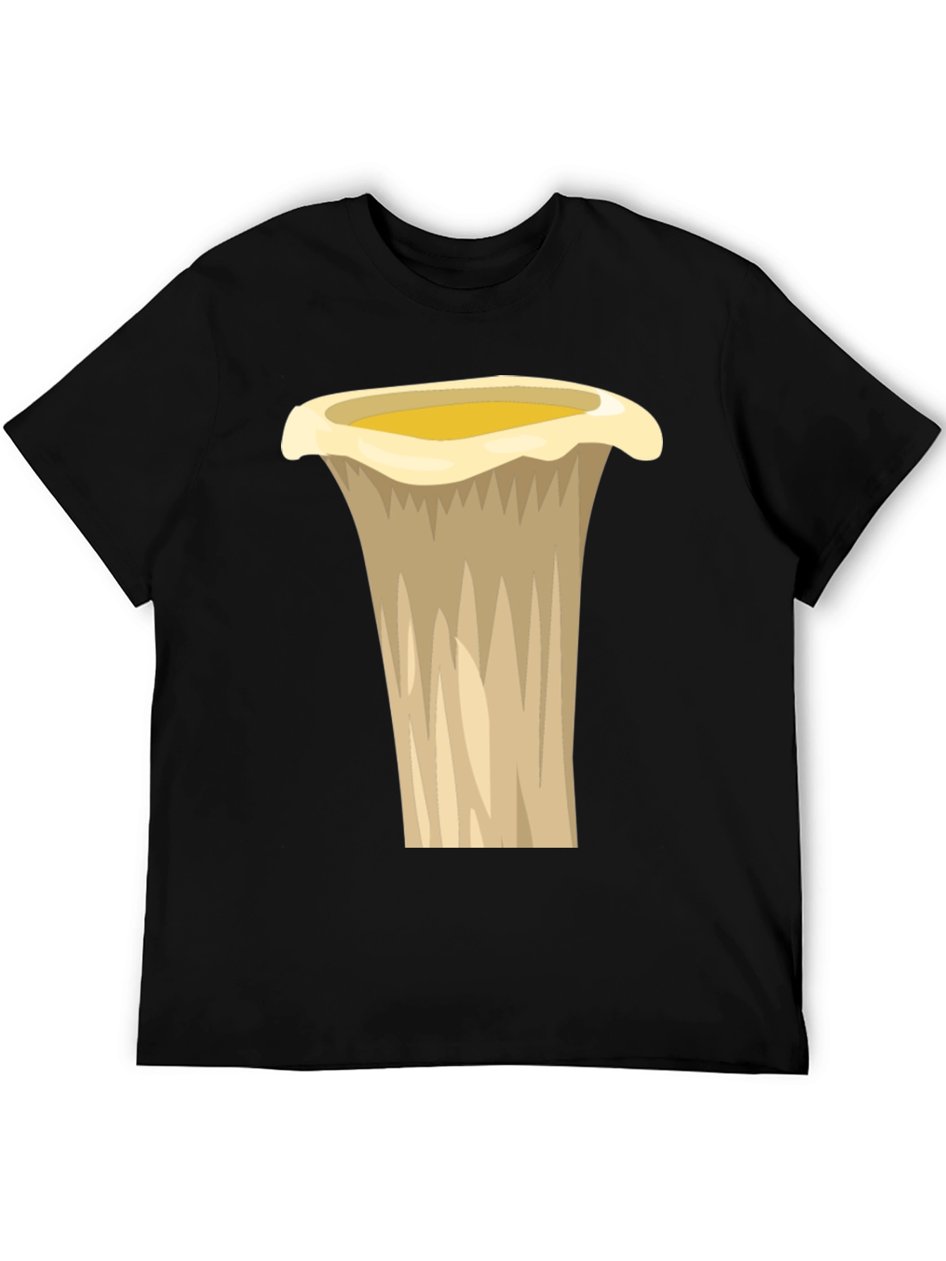 Black Chanterelle Mushroom Graphic Tee - Unique Design view 5