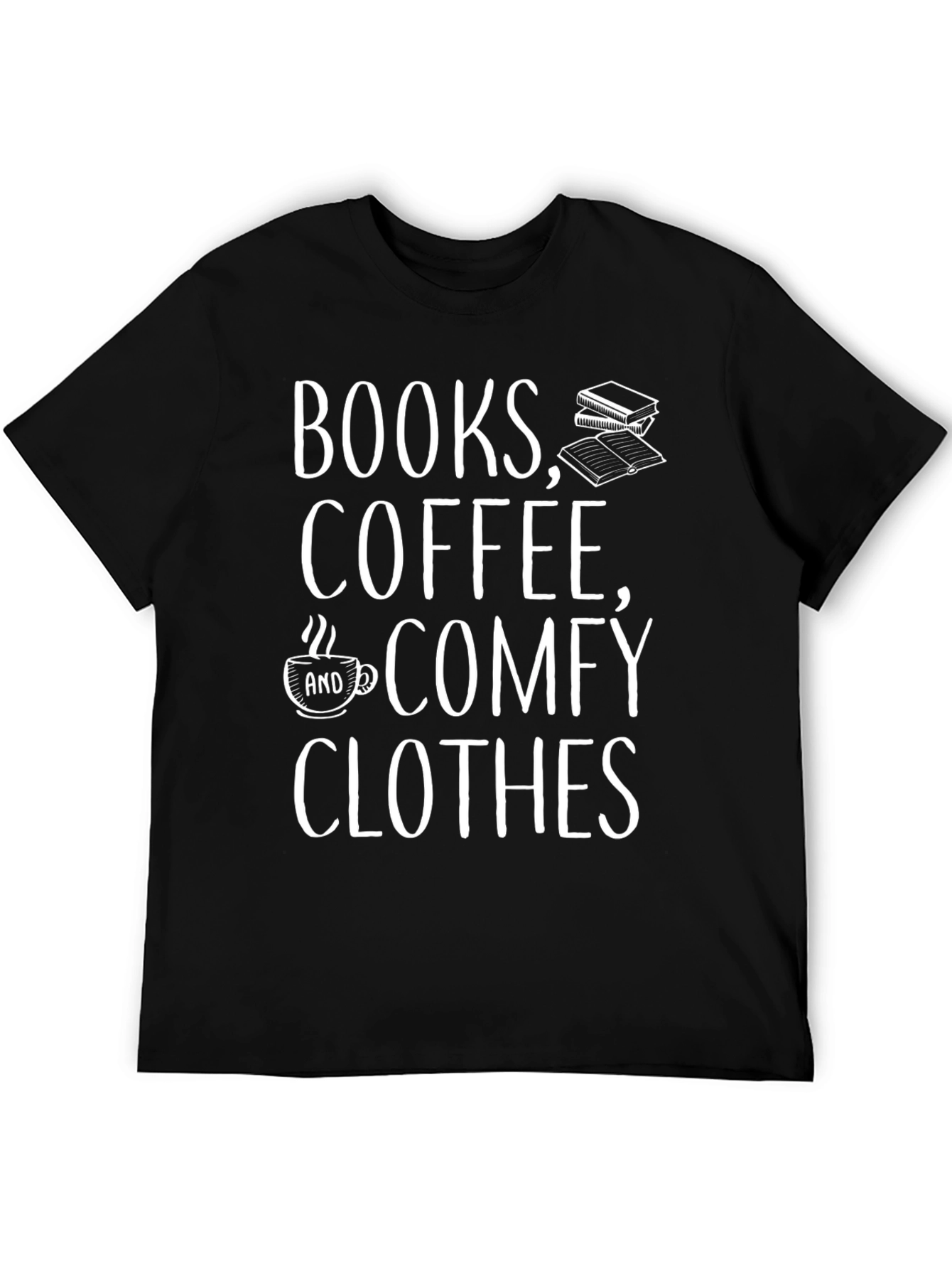 Black Books, Coffee, Comfy Clothes Graphic Tee view 5