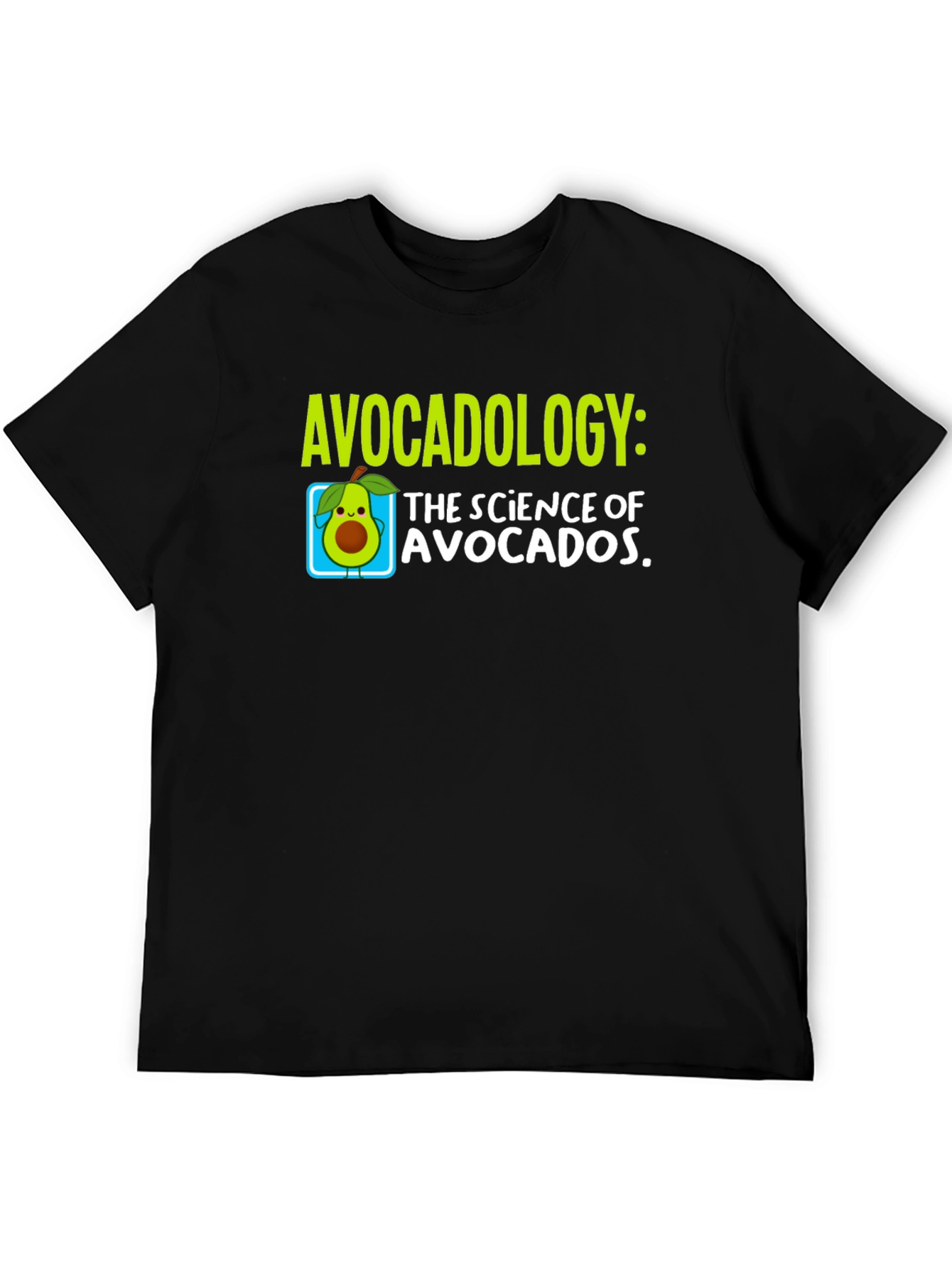 Black Avocadology T-Shirt: Science of Avocados view 5