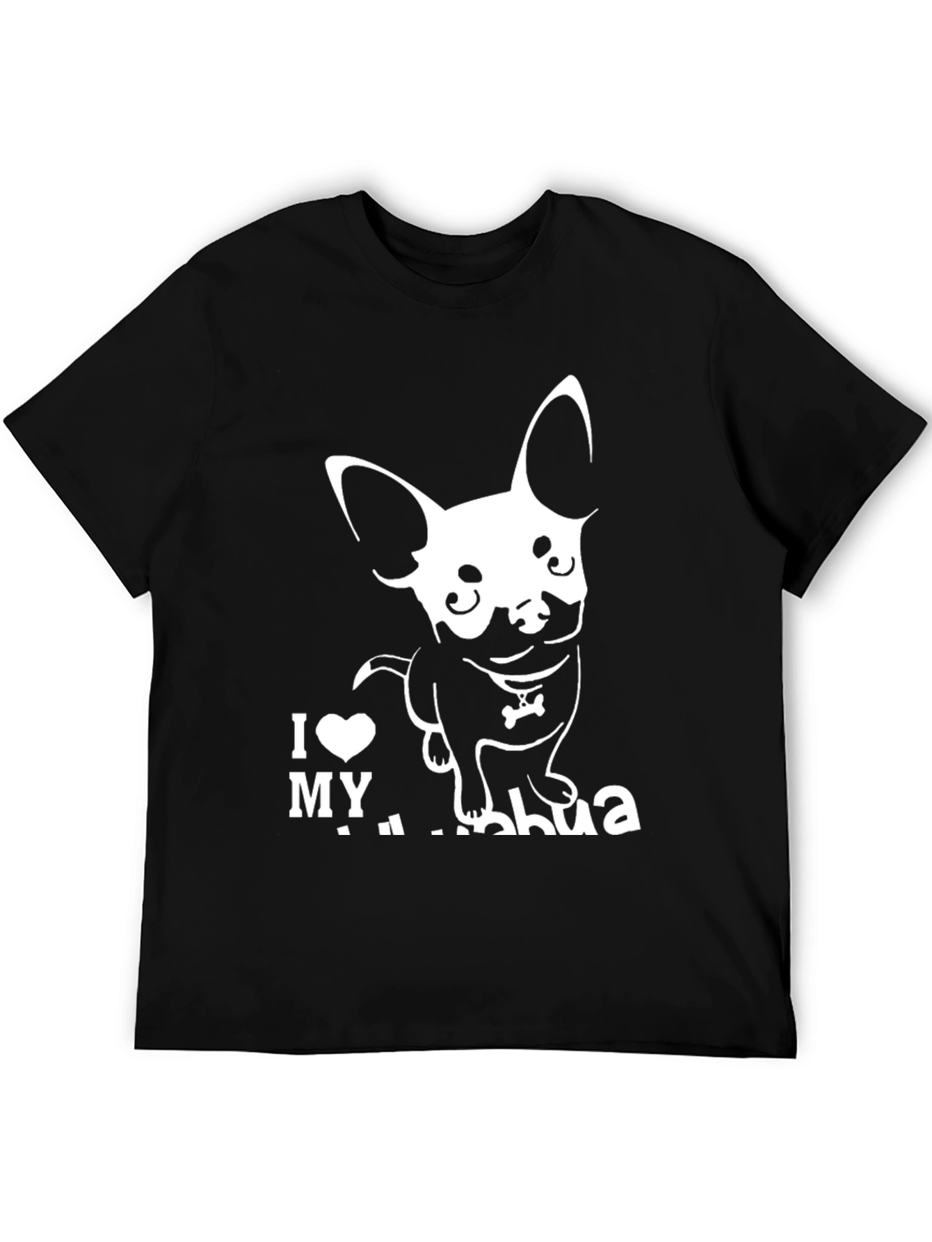 Black I Love My Chihuahua Graphic Tee view 5