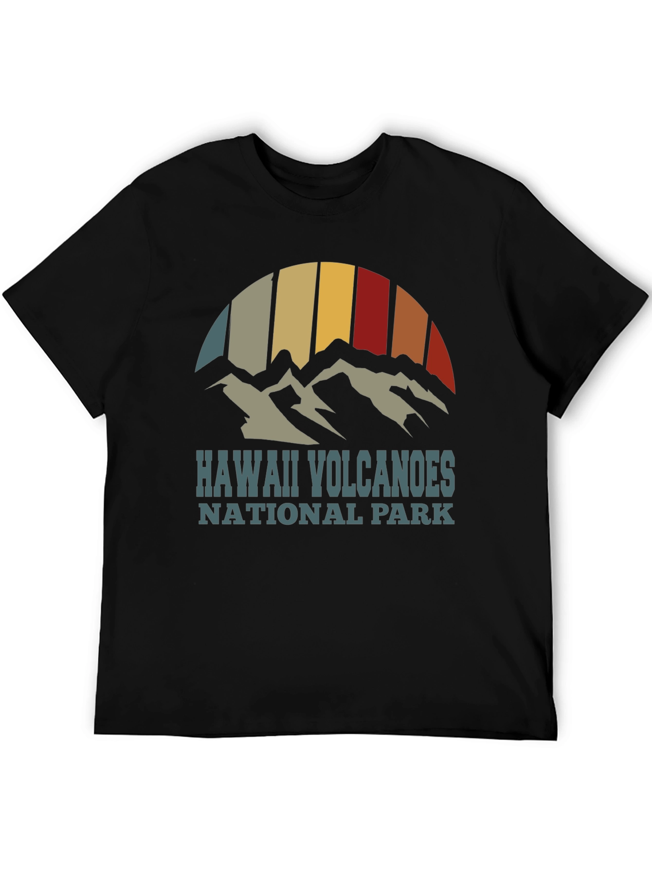 Hawaii Volcanoes National Park Retro Graphic T-Shirt - 5