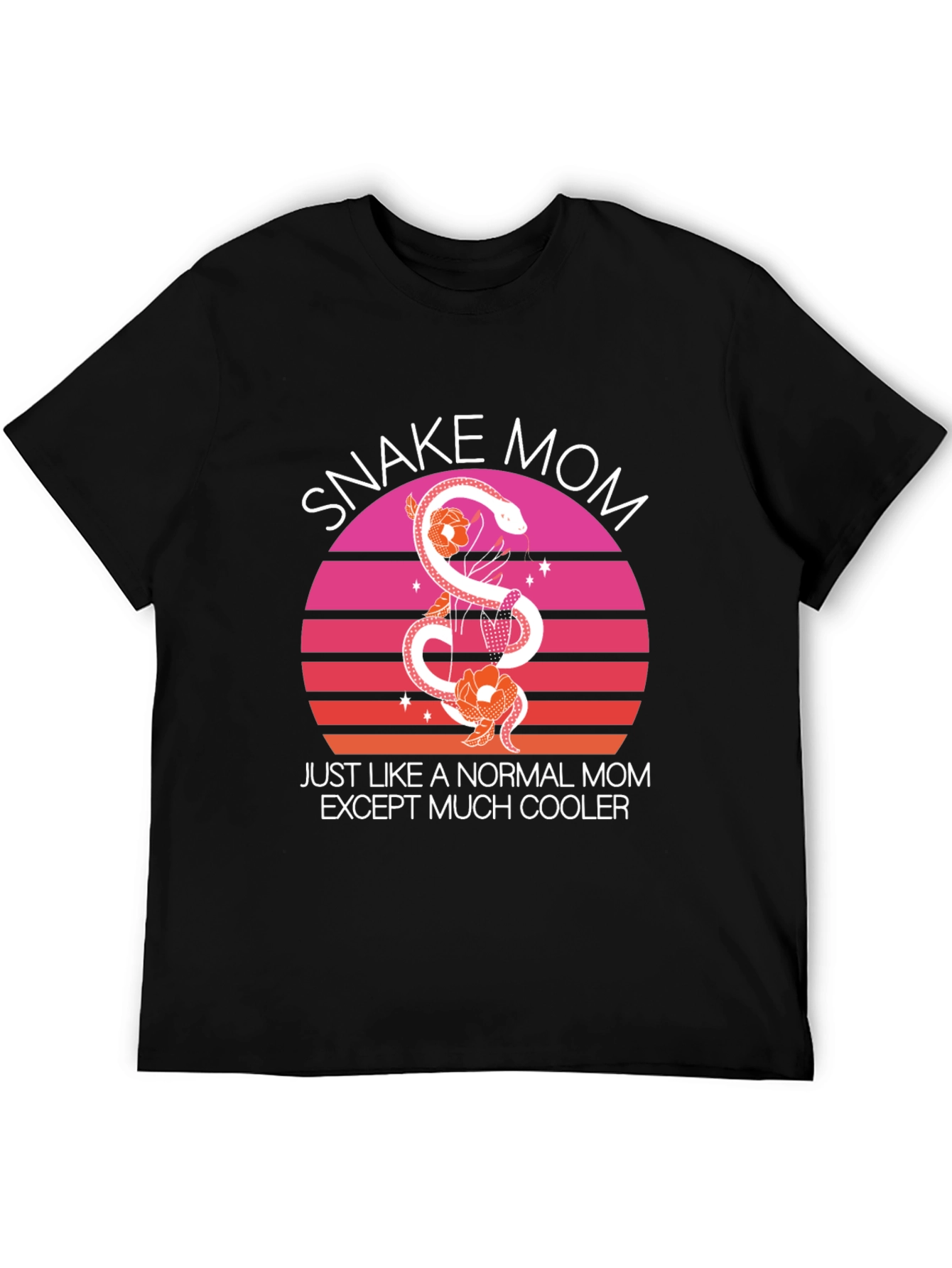Black Snake Mom Graphic Tee - Unique Reptile Lover Gift view 5