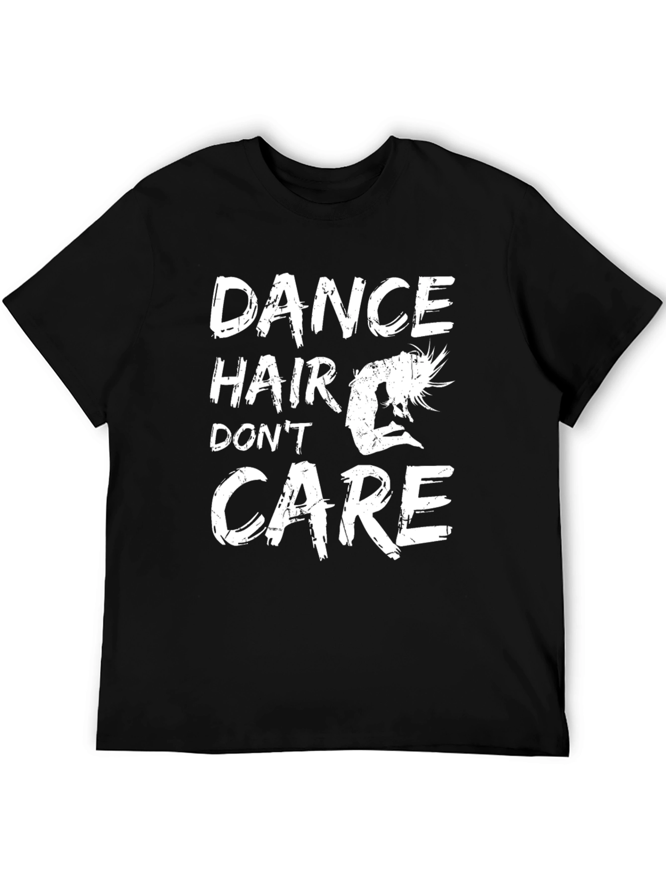 Black Dance Hair Don't Care Graphic Tee view 5