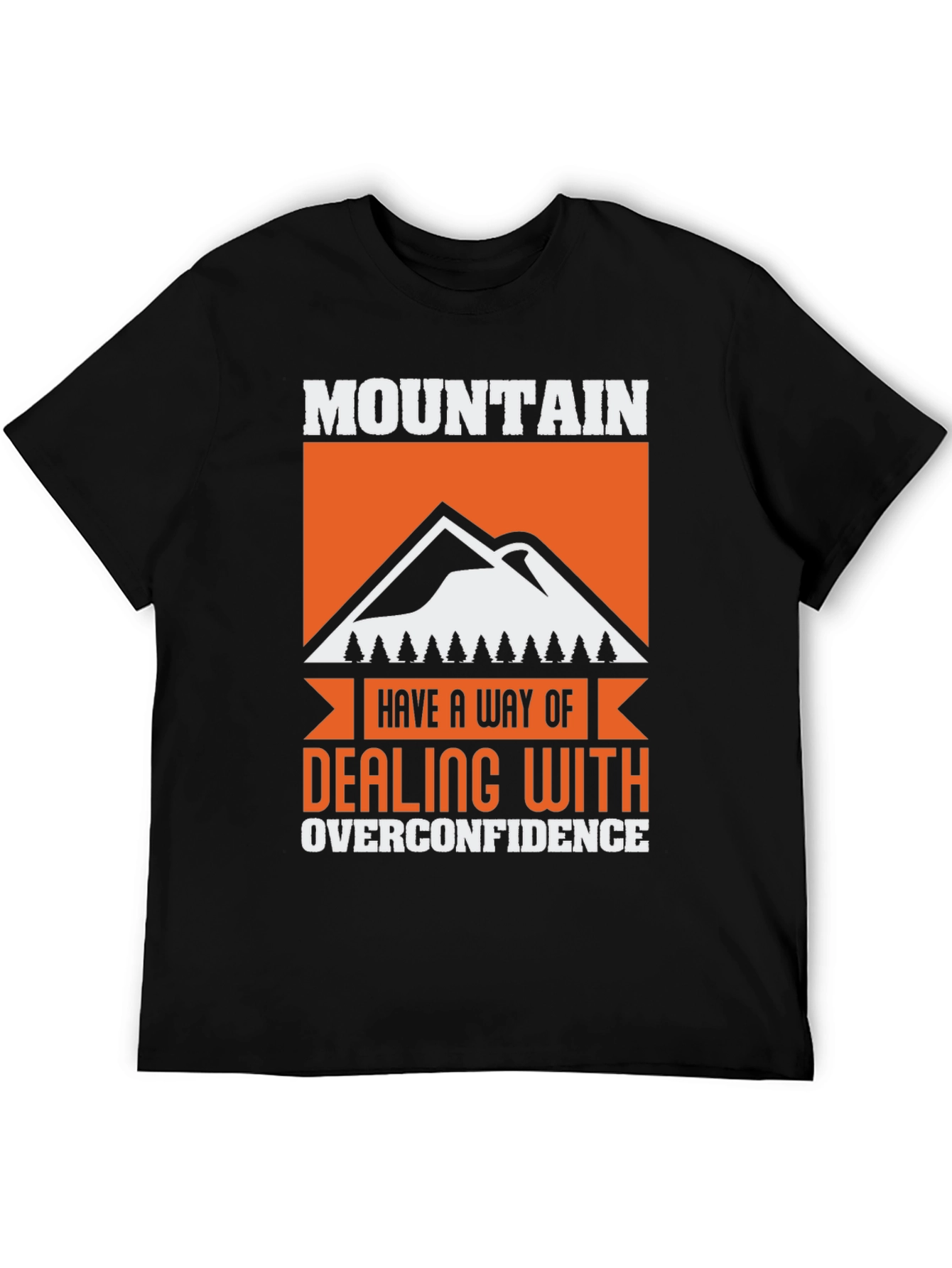 Black Mountain Overconfidence Graphic Tee - Black Cotton Blend view 5