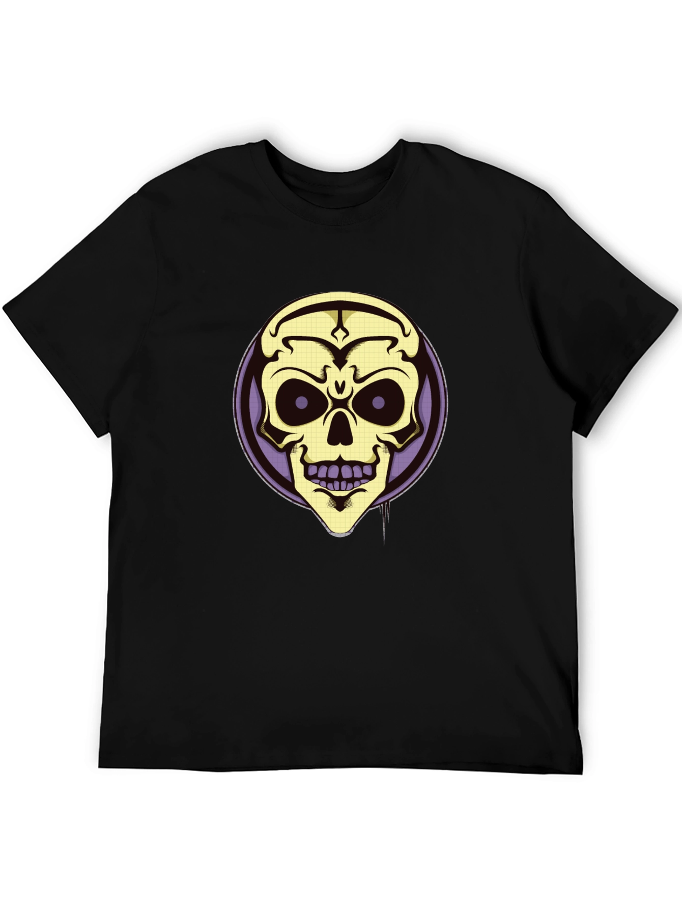 Black Skull Graphic T-Shirt - Black view 5