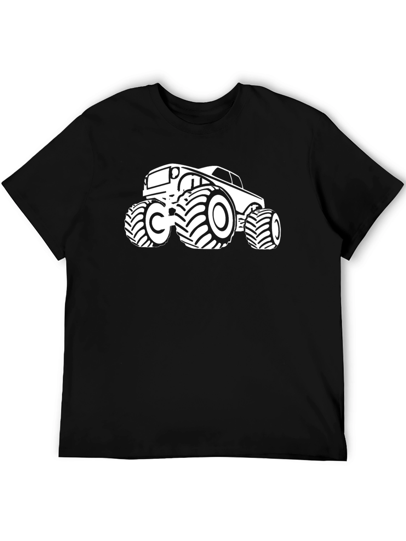 Black Monster Truck Graphic T-Shirt - Black view 5