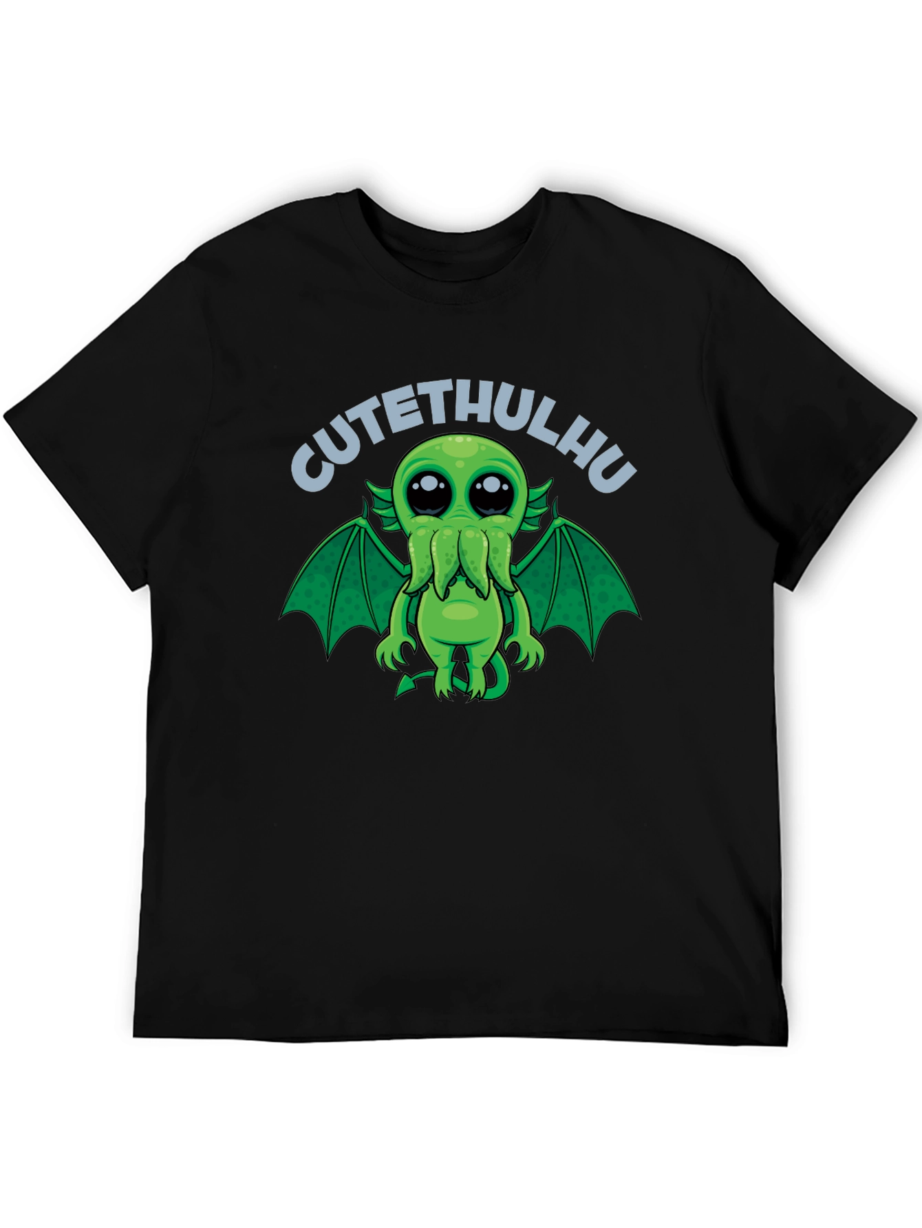 Black CUTEHULHU Black T-Shirt view 5