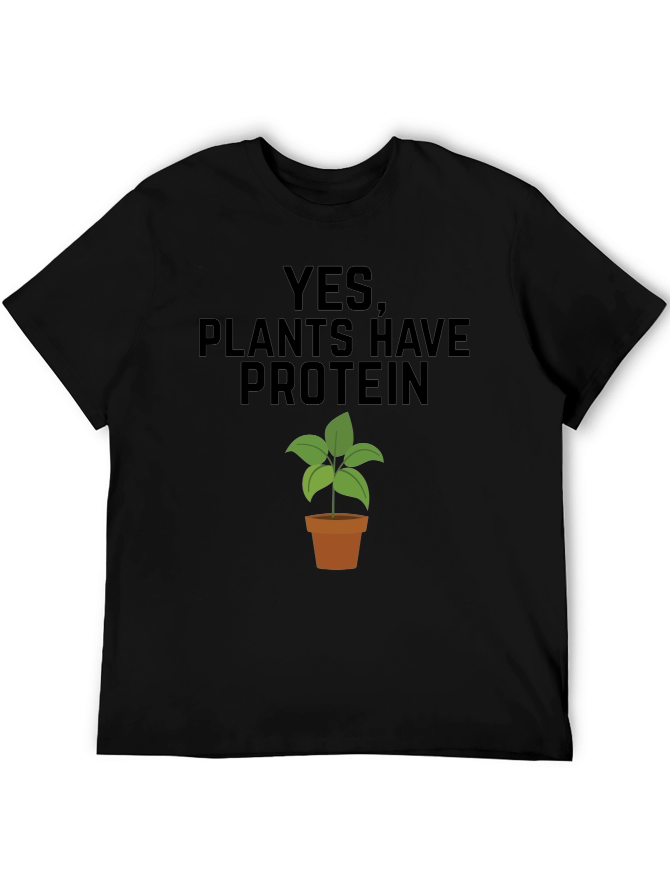 Black Plants Have Protein T-Shirt view 5