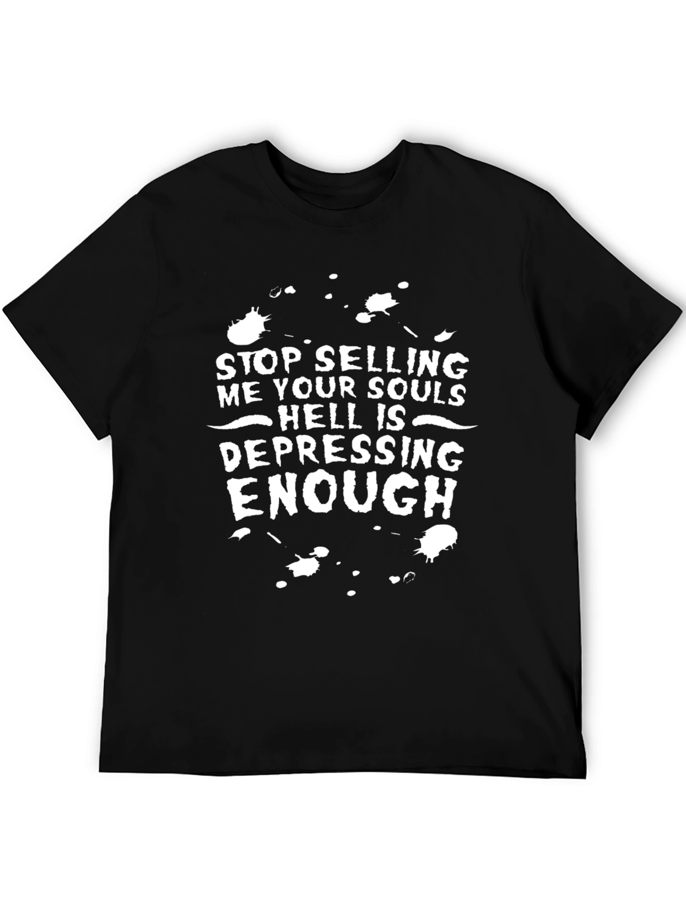 Black Stop Selling Souls Graphic T-Shirt view 5