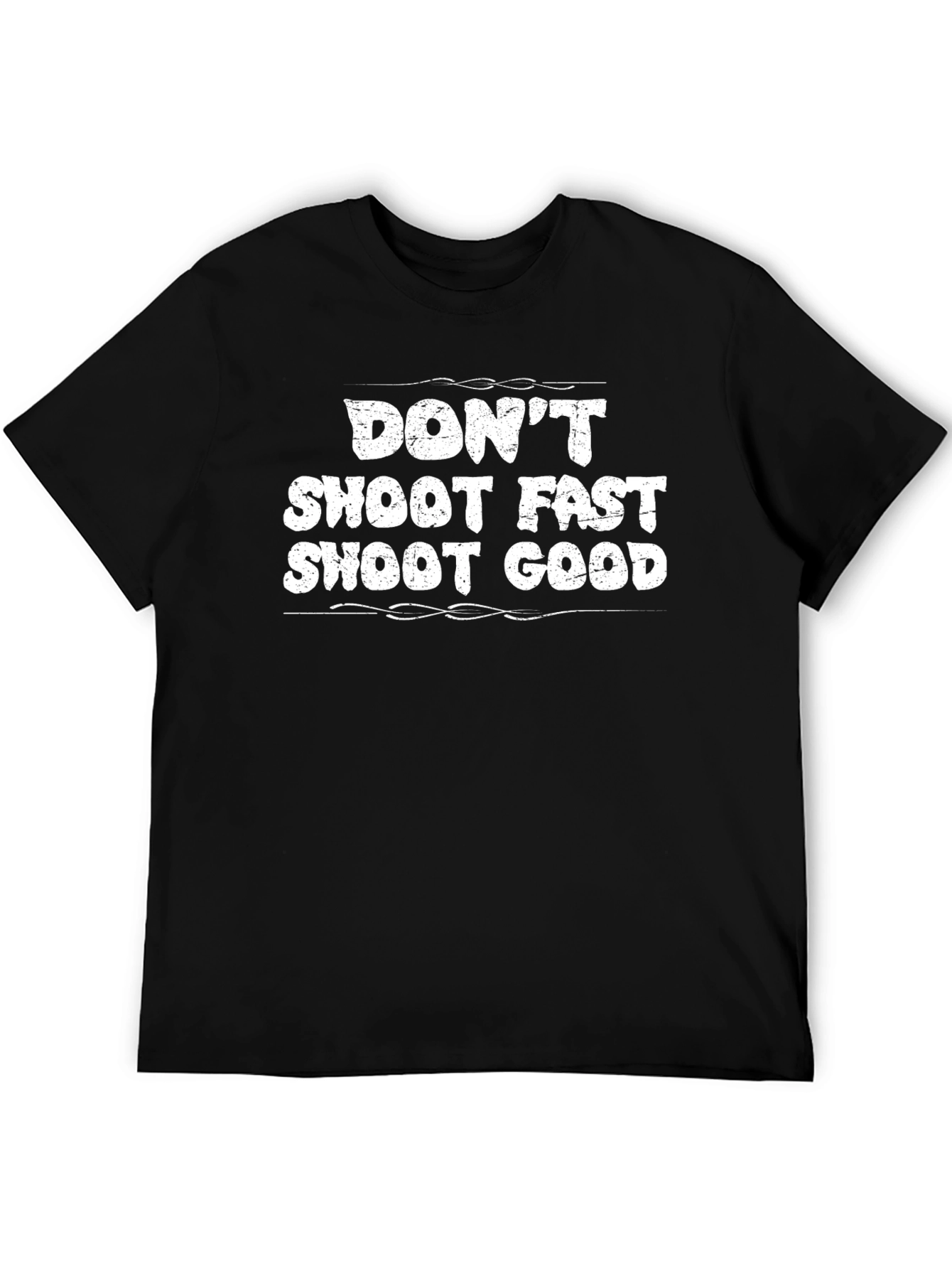 Black Don't Shoot Fast, Shoot Good Graphic Tee view 5