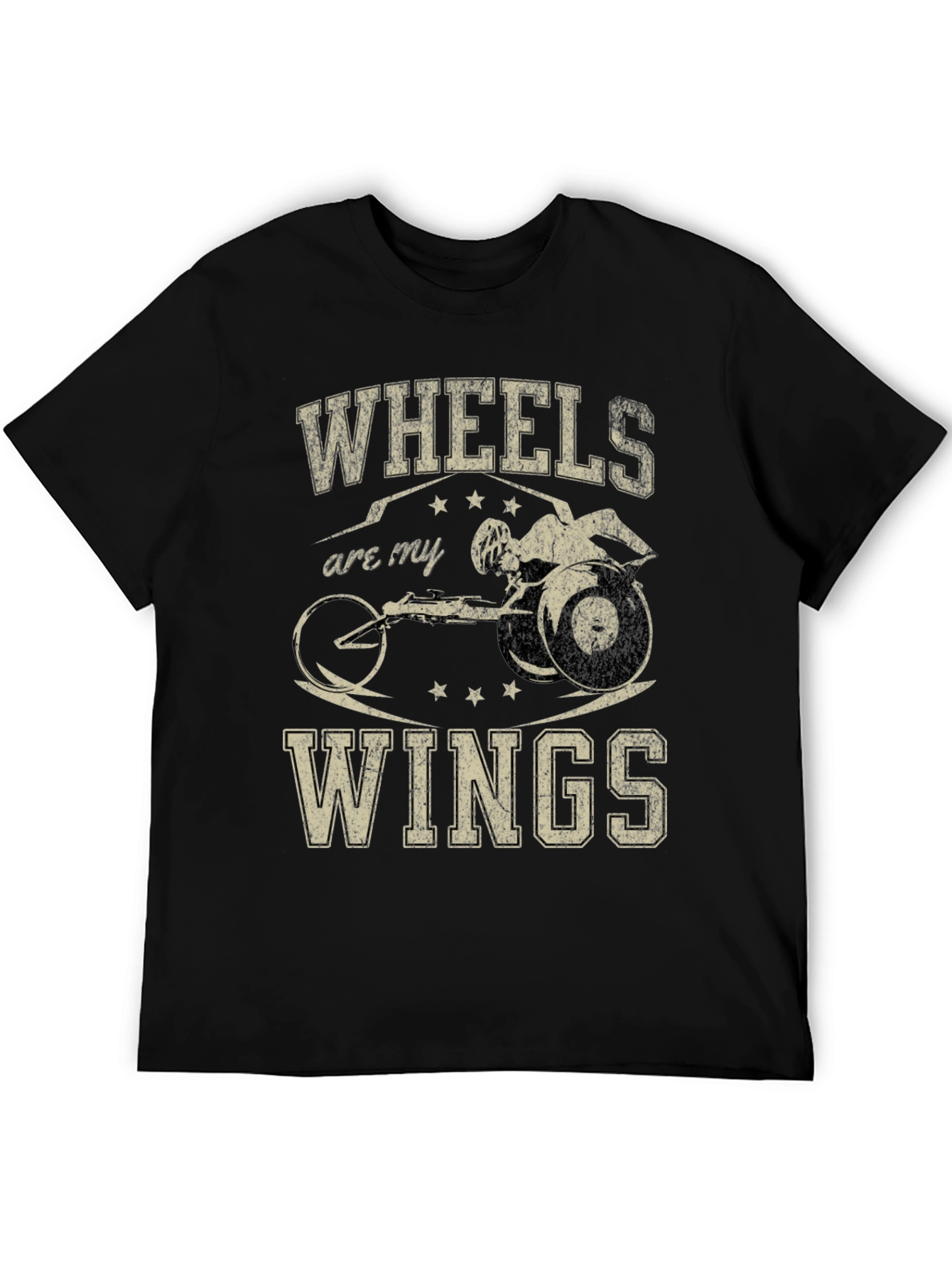 Black Wheels Are My Wings T-Shirt view 5