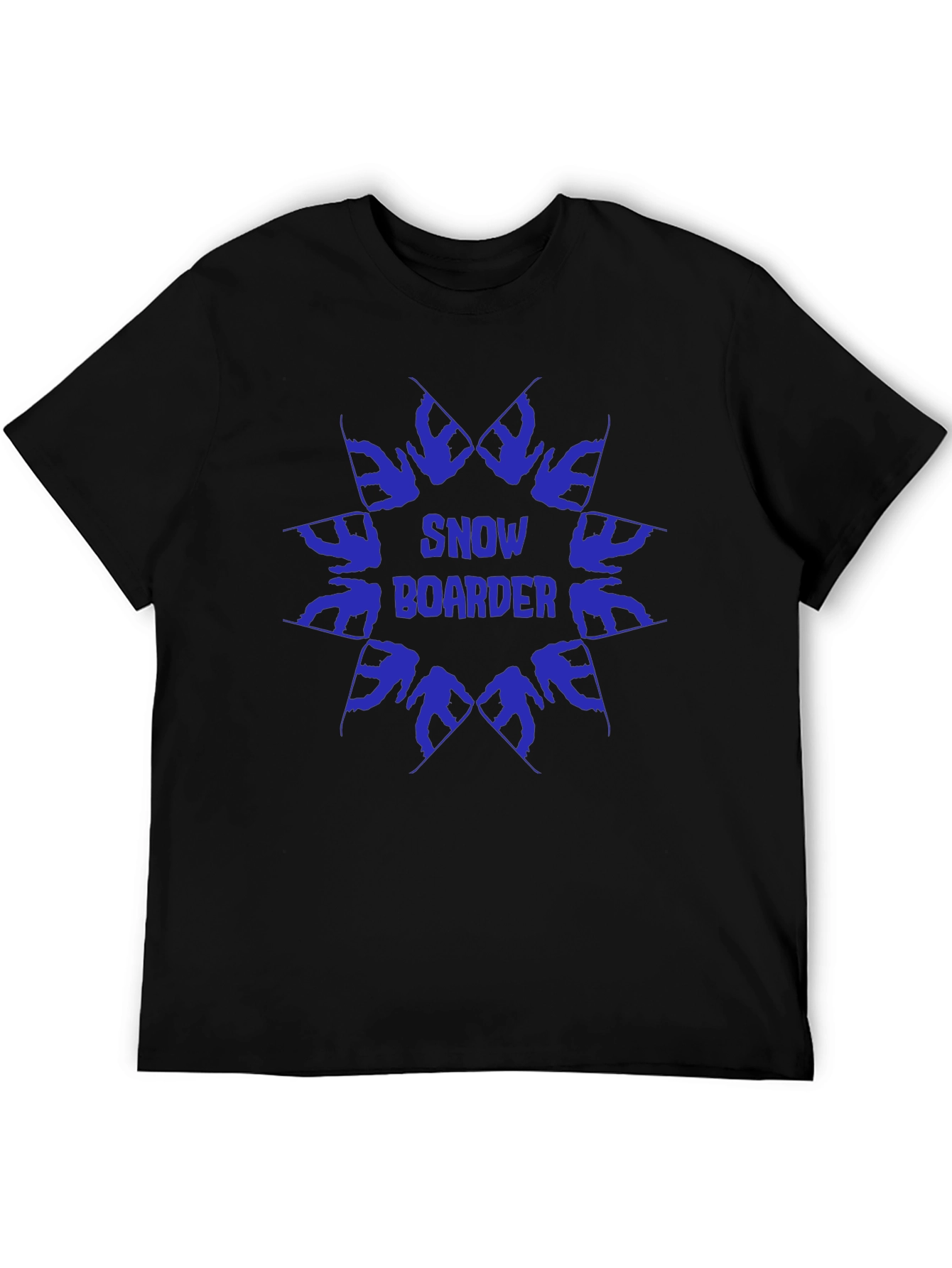 Black Snowboarder Graphic Tee - Black view 5