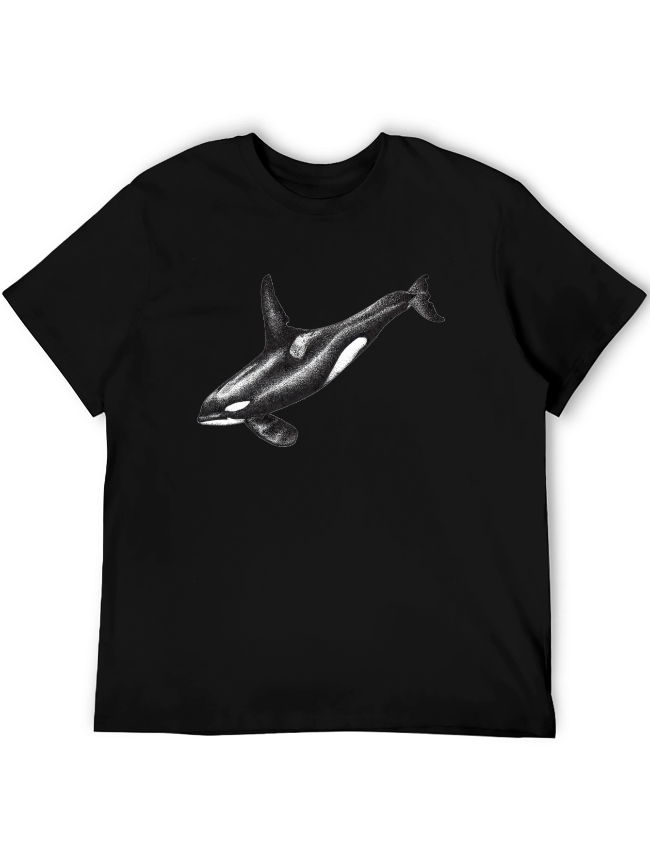 Black Orca Graphic Tee - Black Cotton Blend view 5
