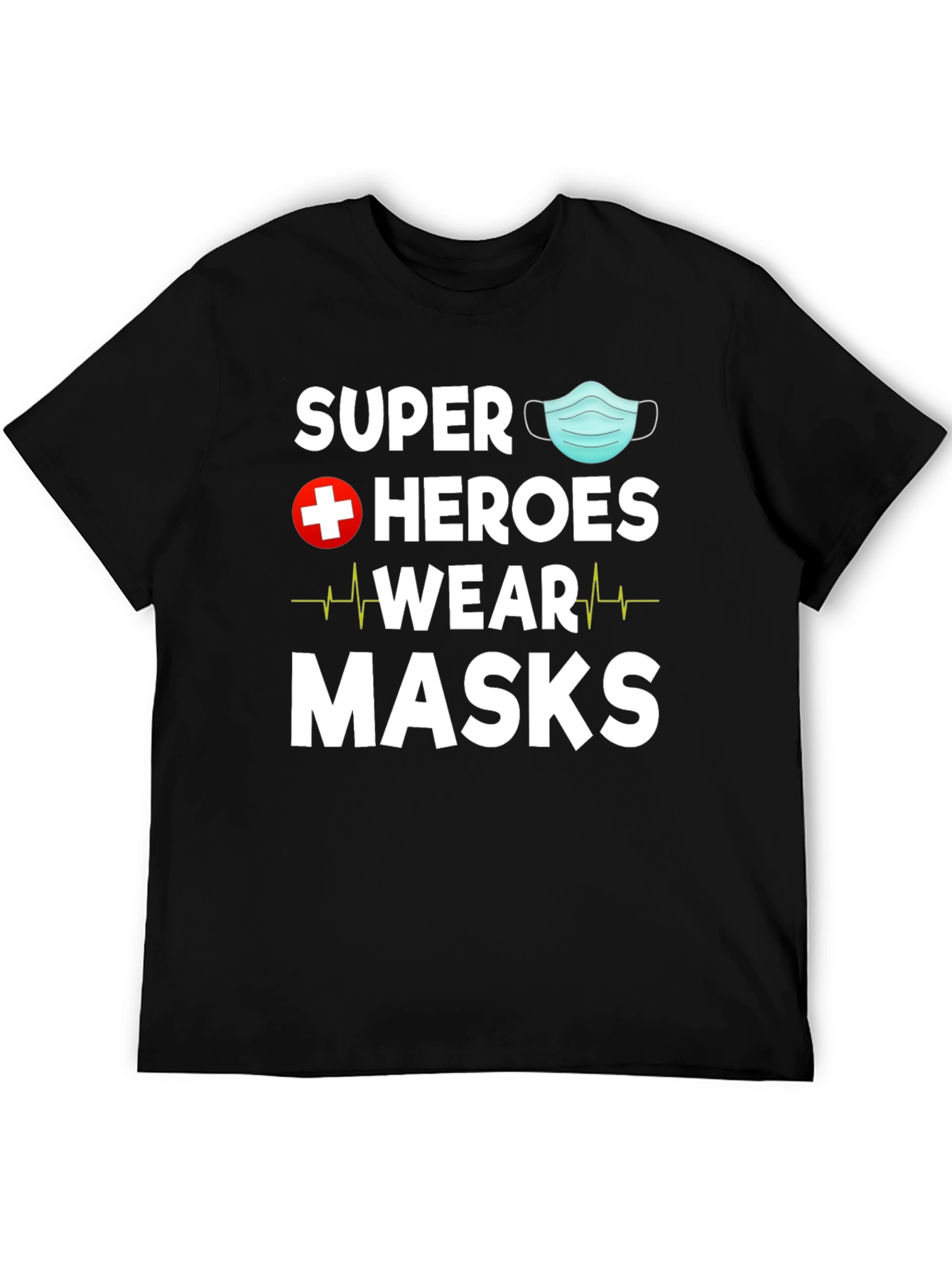 Black Super Heroes Wear Masks T-Shirt view 5