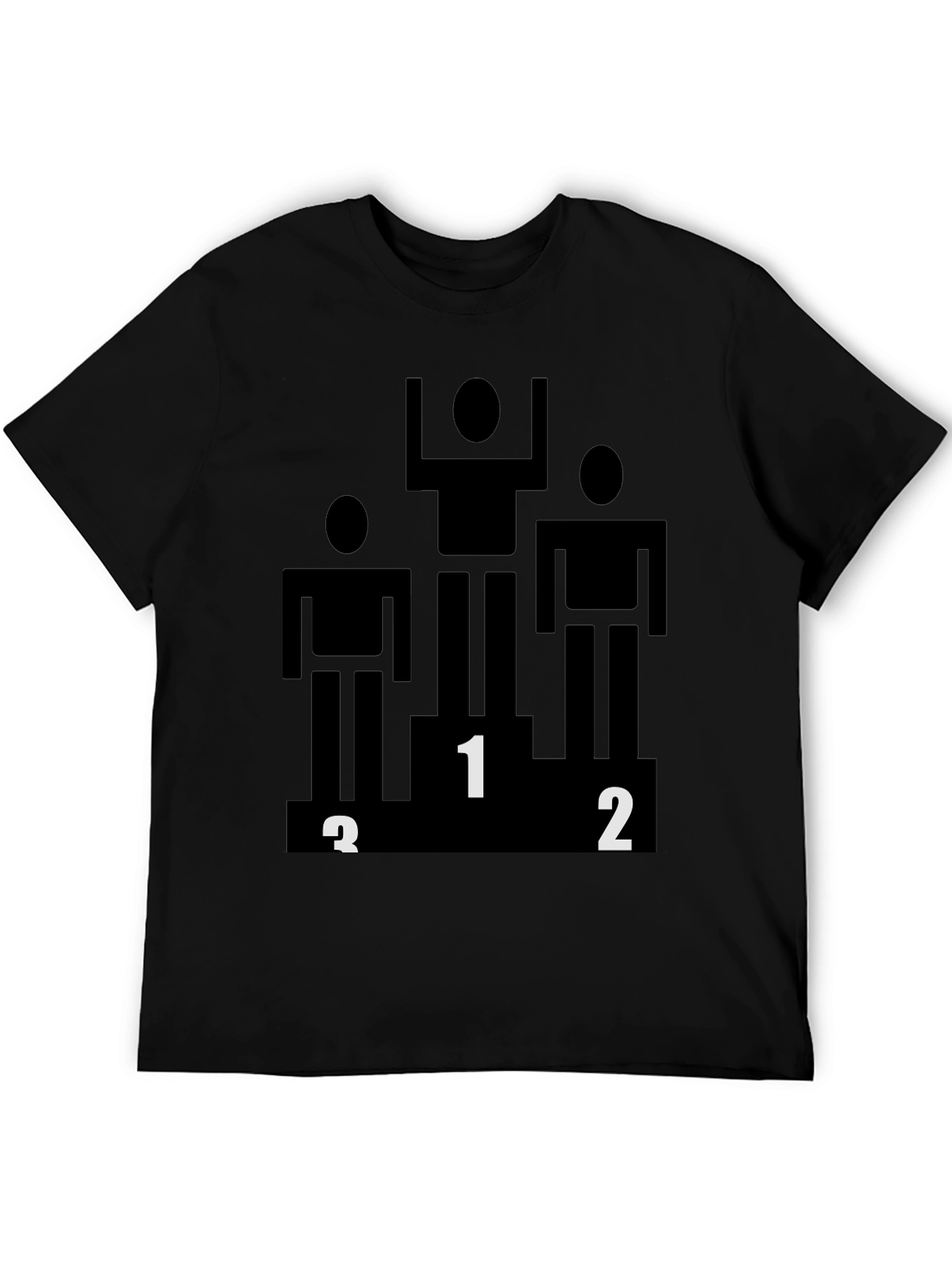 Black Winner Podium Graphic Black Tee view 5