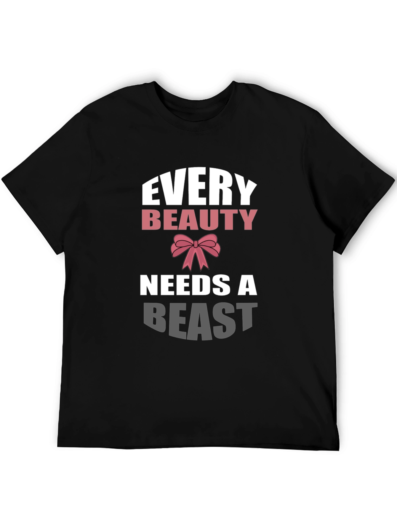 Black Every Beauty Needs a Beast Graphic Tee view 5