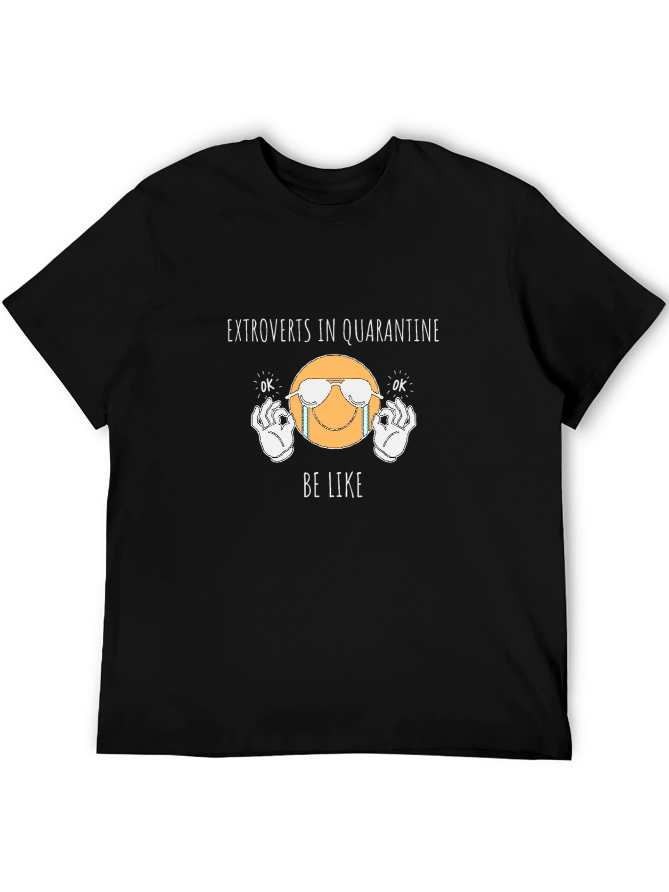 Black Extroverts in Quarantine T-Shirt view 5
