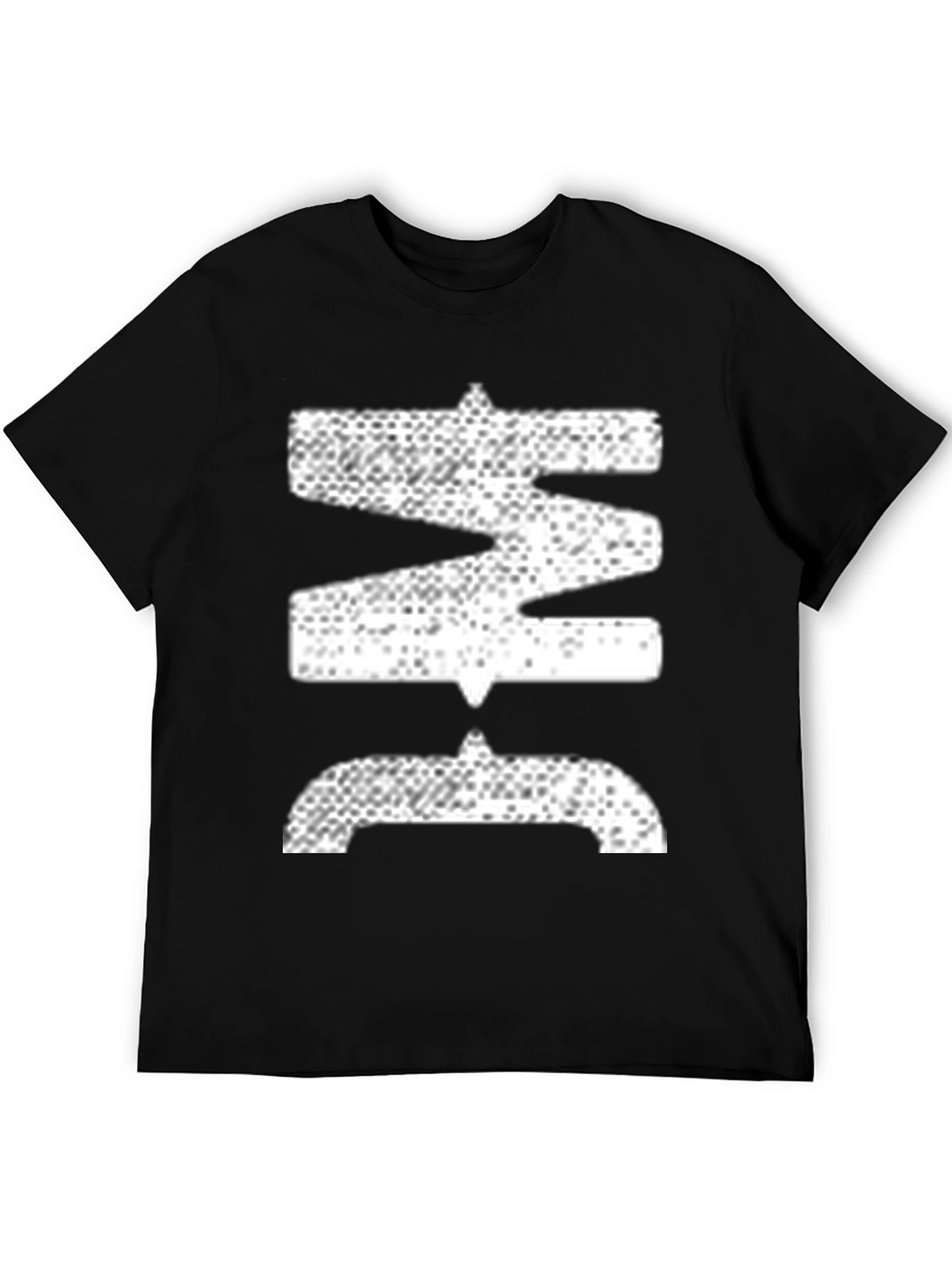 Black Abstract Graphic Print Black T-Shirt view 5