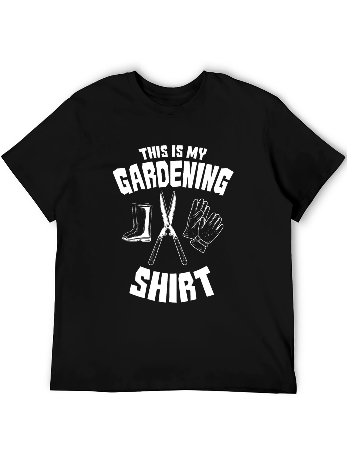 Black Gardening Shirt - Gardener T-Shirt view 5